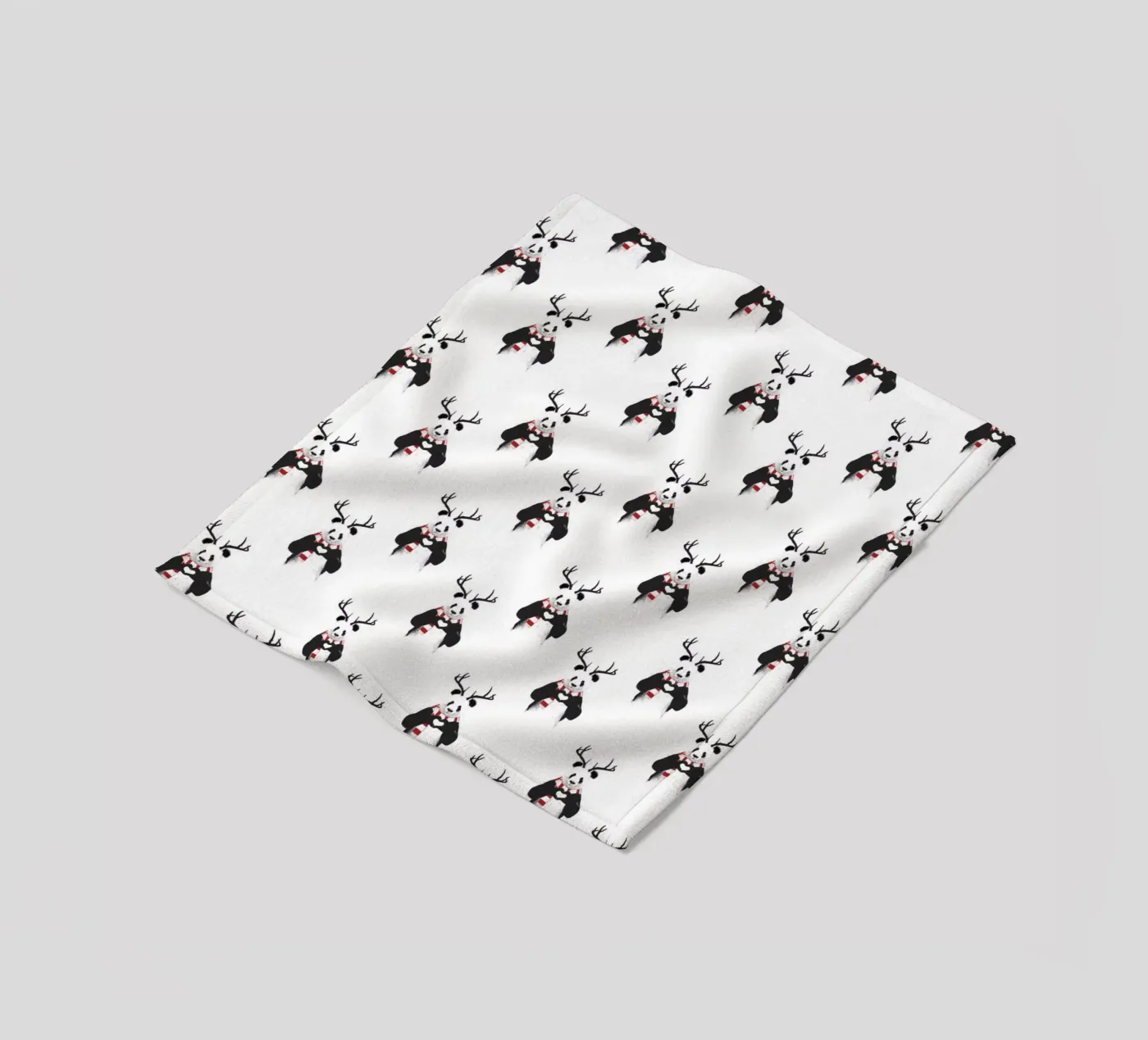 Xmas Panda Pattern coperta in pile da Balazs Solti