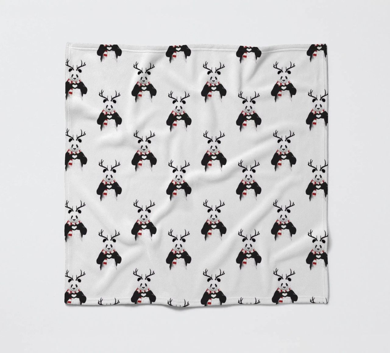 Xmas Panda Pattern coperta in pile da Balazs Solti