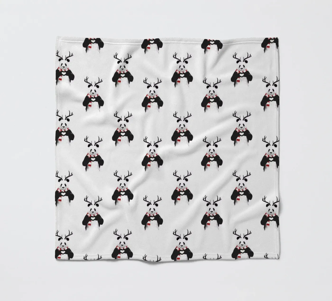 Xmas Panda Pattern coperta in pile da Balazs Solti