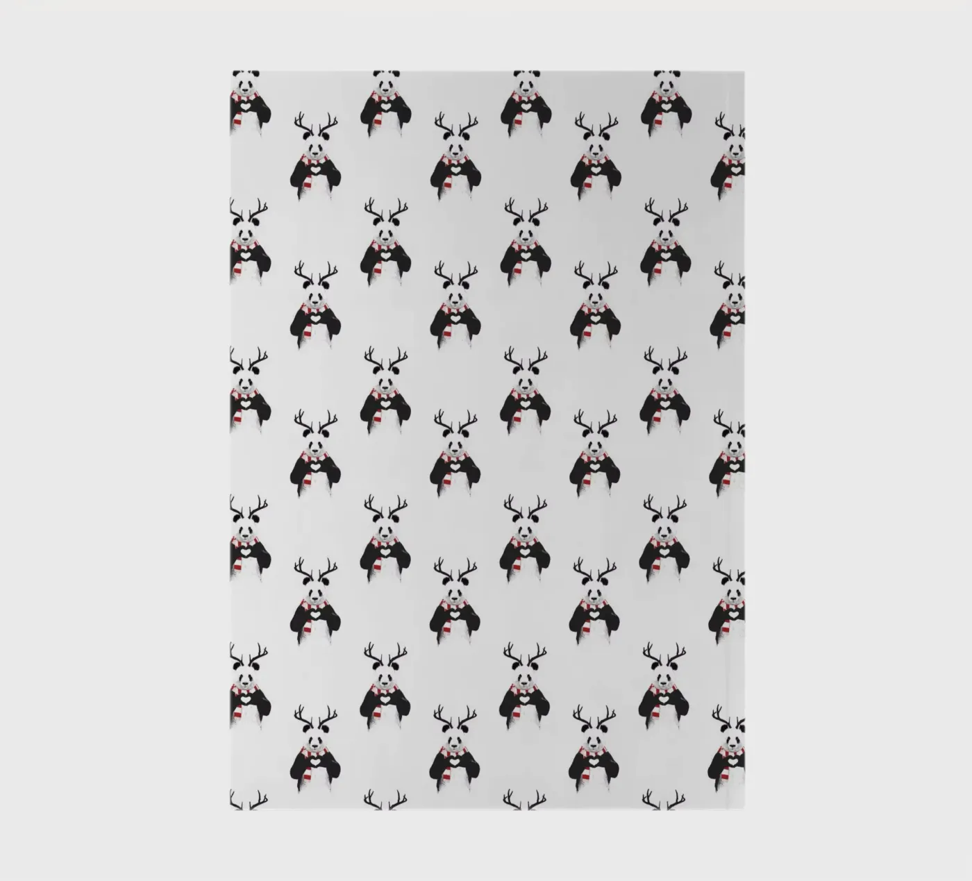 Xmas Panda Pattern notebook by Balazs Solti