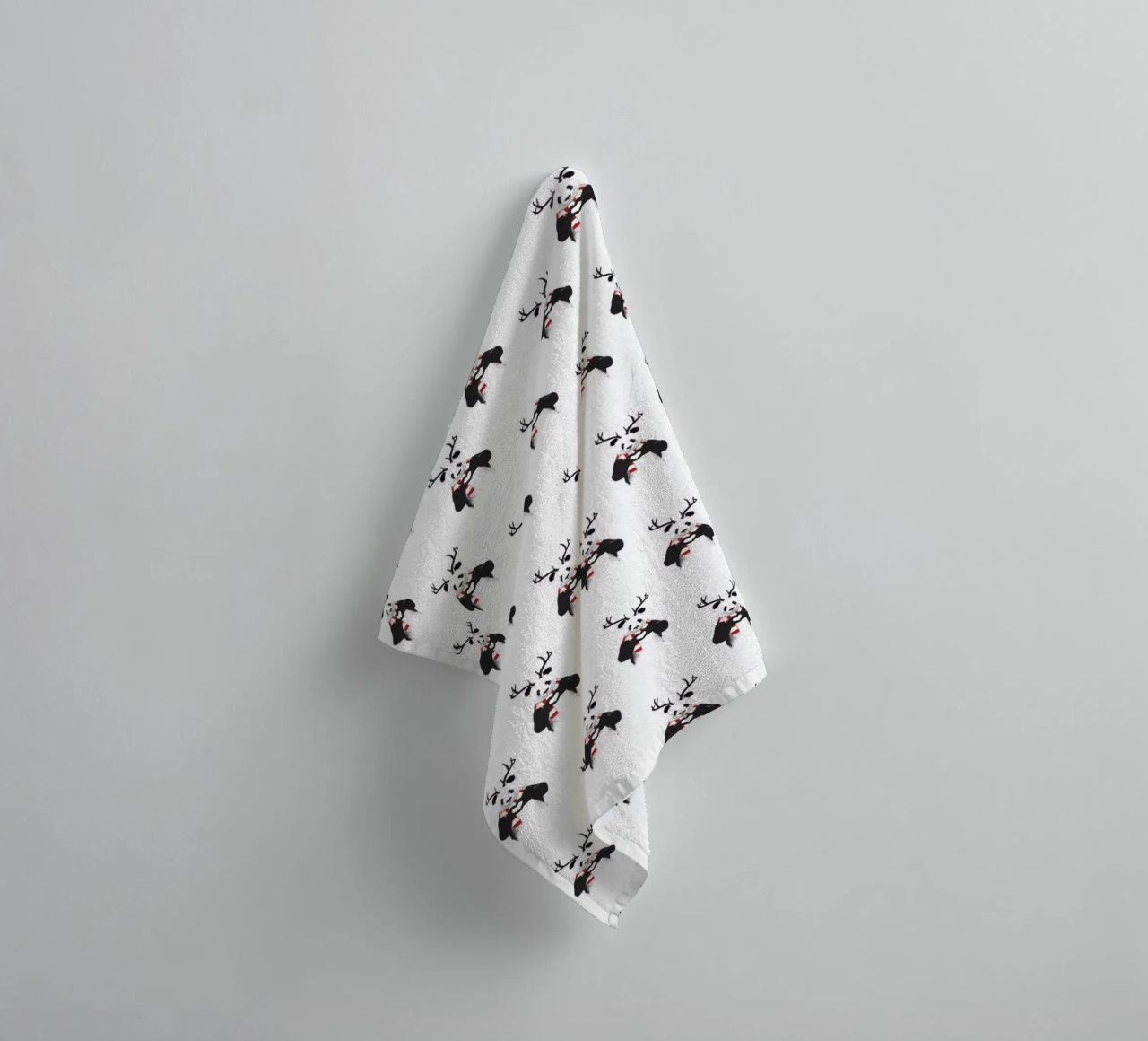Xmas Panda Pattern asciugamano da bagno da Balazs Solti