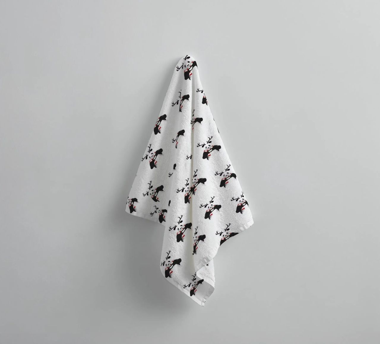 Xmas Panda Pattern asciugamano da bagno da Balazs Solti