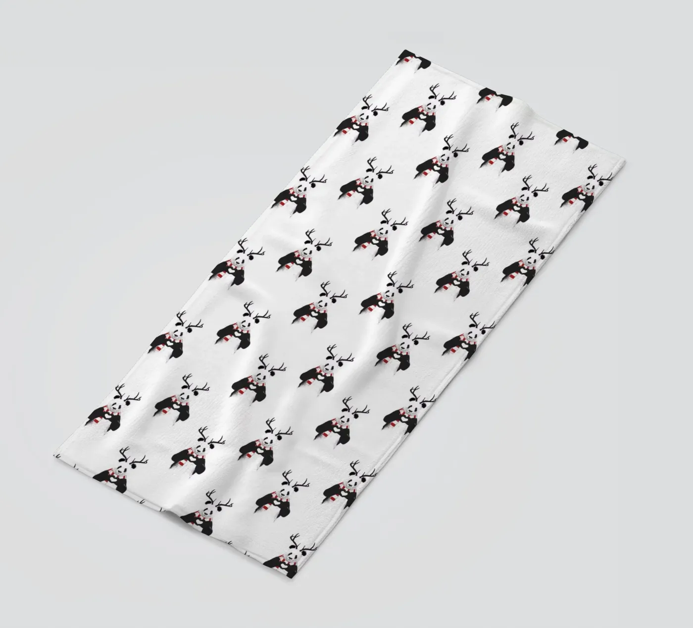 Xmas Panda Pattern telo mare da Balazs Solti