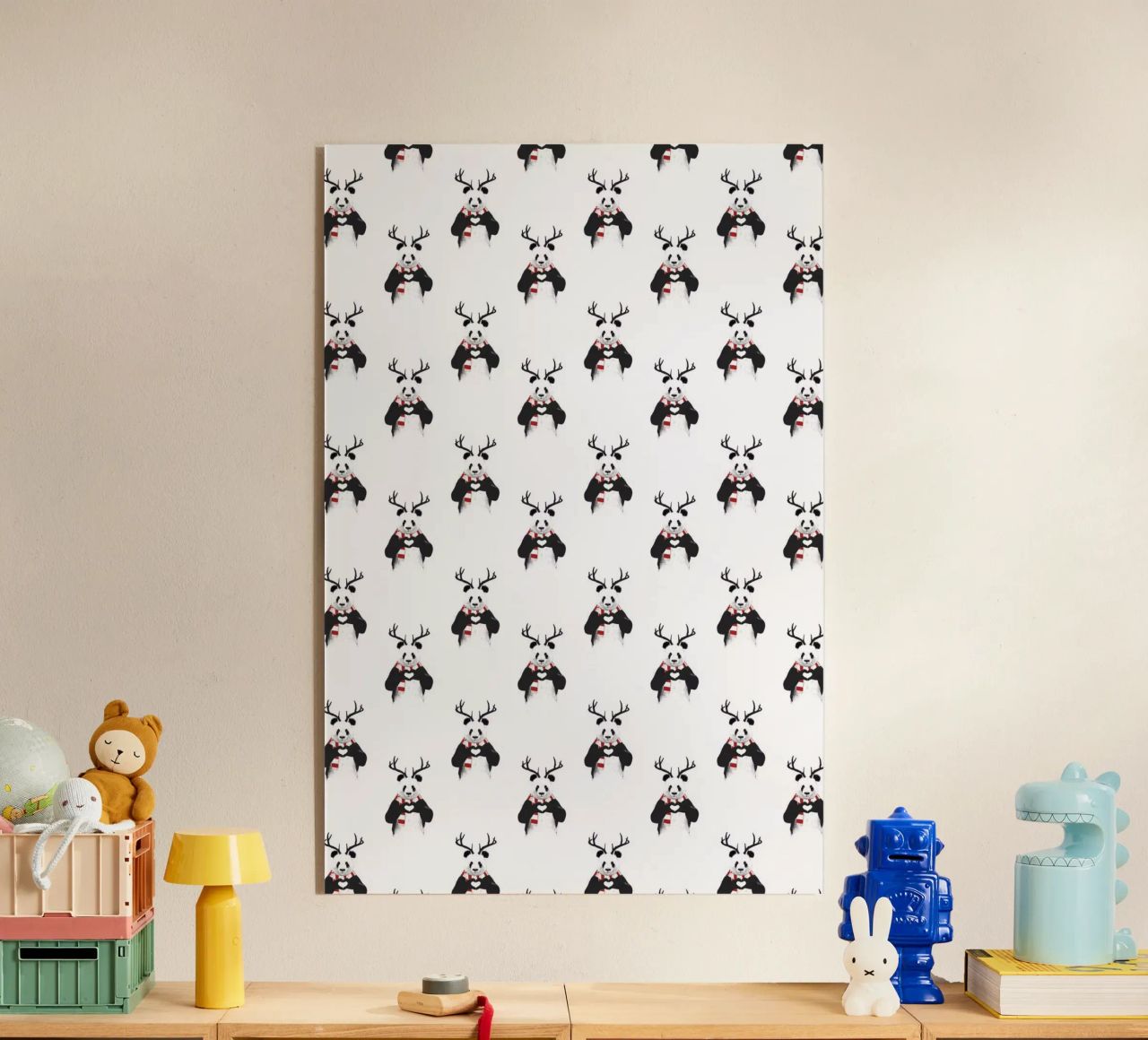 Xmas Panda Pattern plexiglass da Balazs Solti
