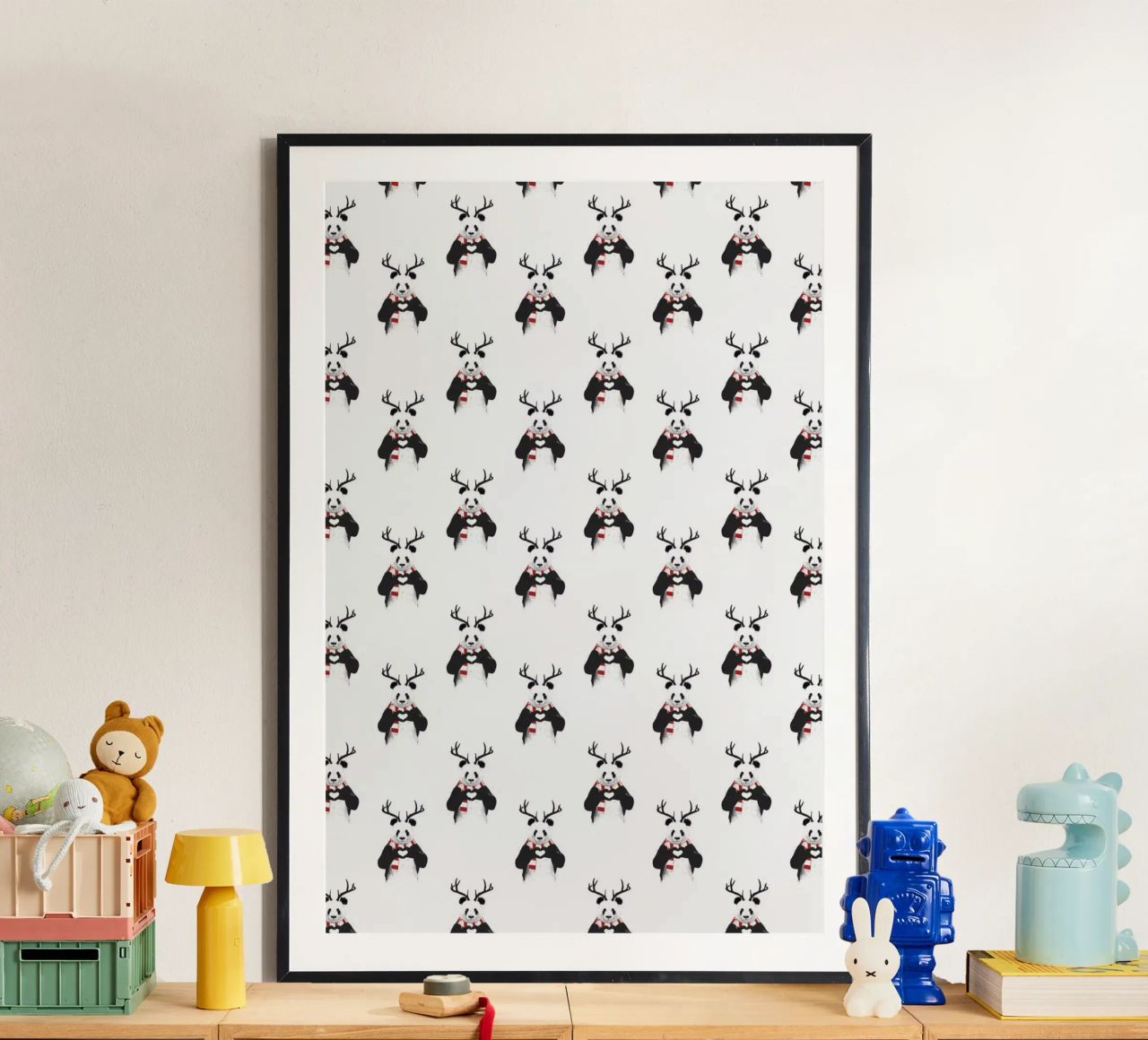 Xmas Panda Pattern carta hahnemühle da Balazs Solti