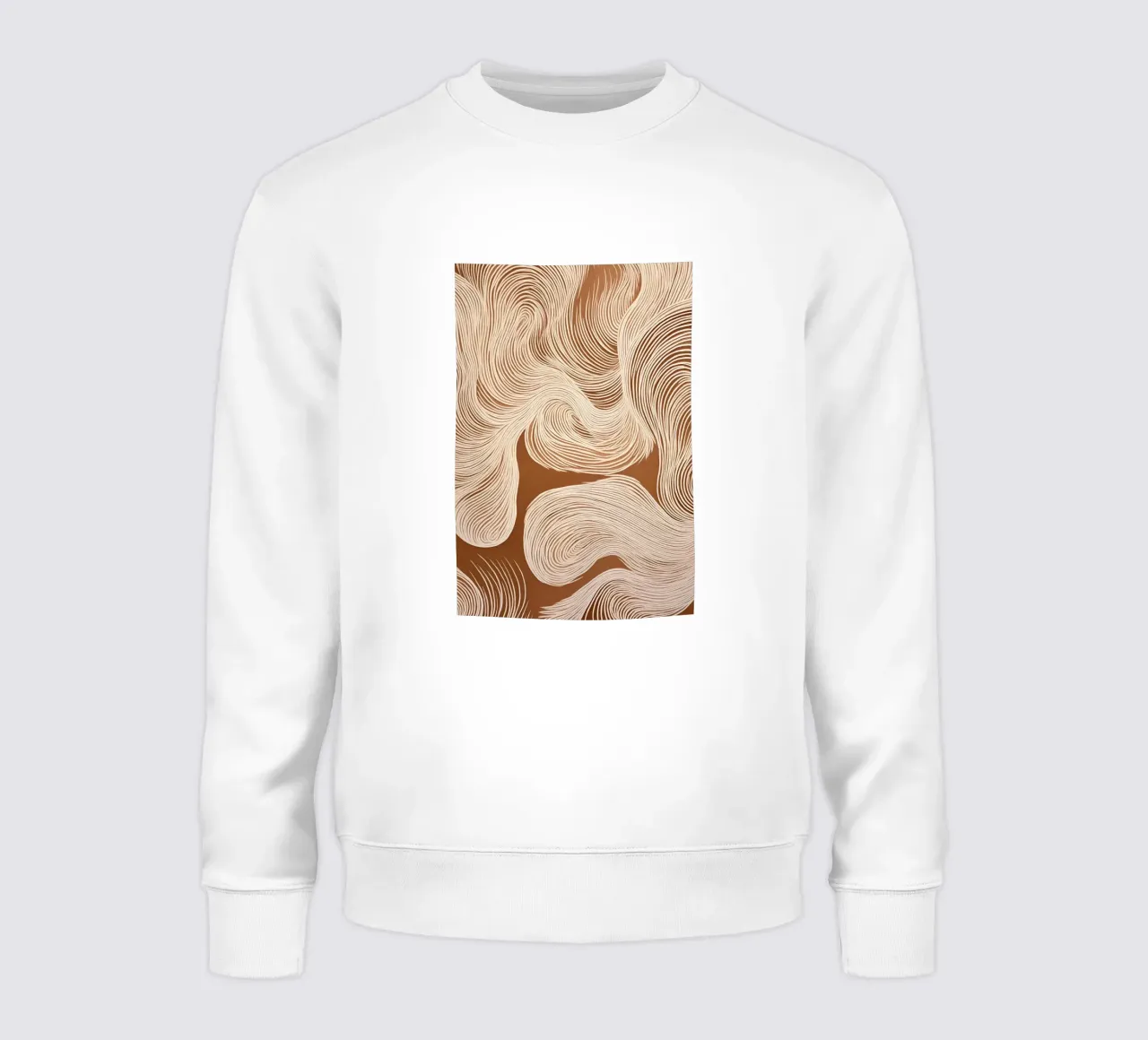 Sounds with wavy lines sweatshirt by Carinaprint