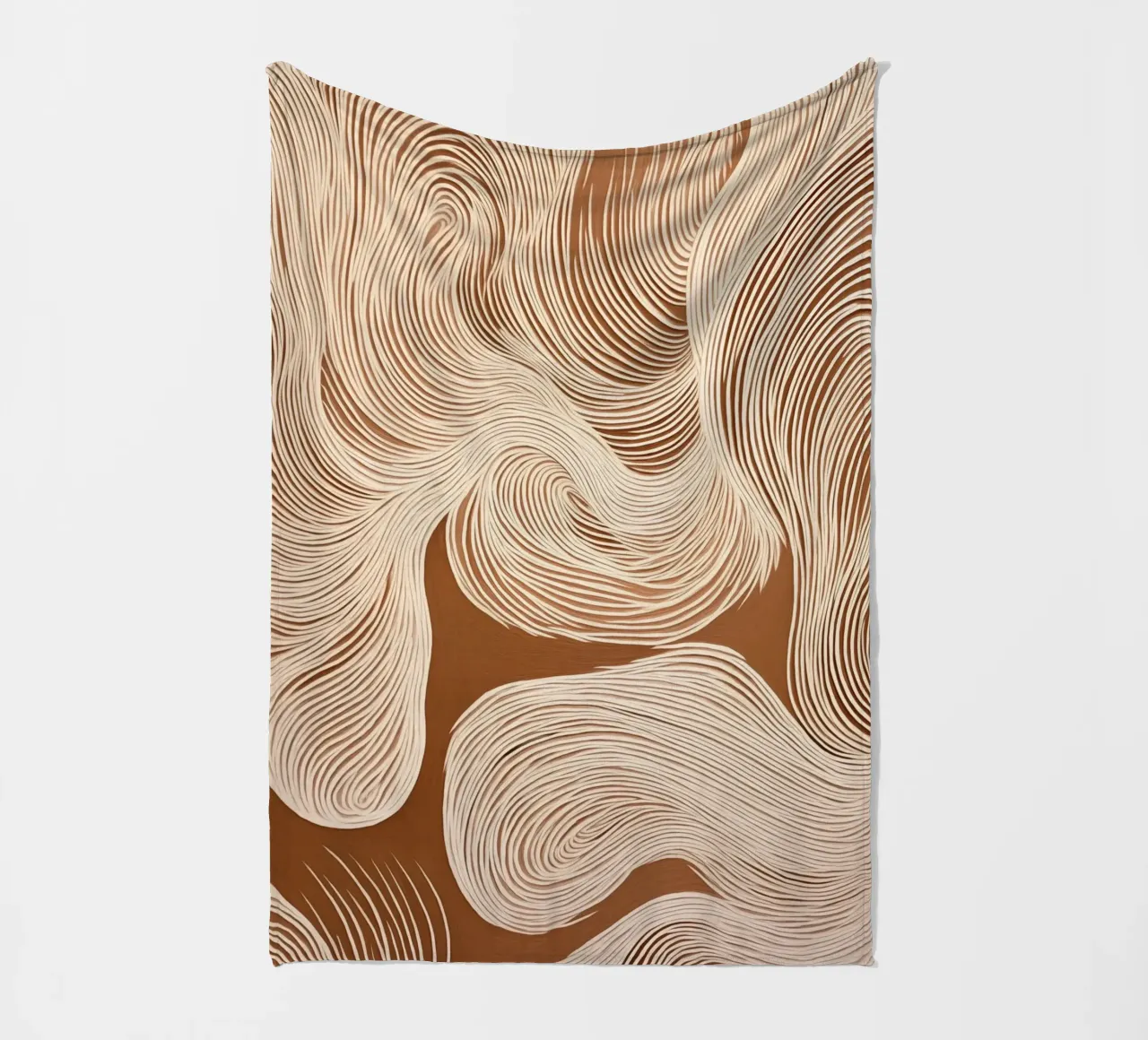 Suoni con linee ondulate coperta in pile da Carinaprint