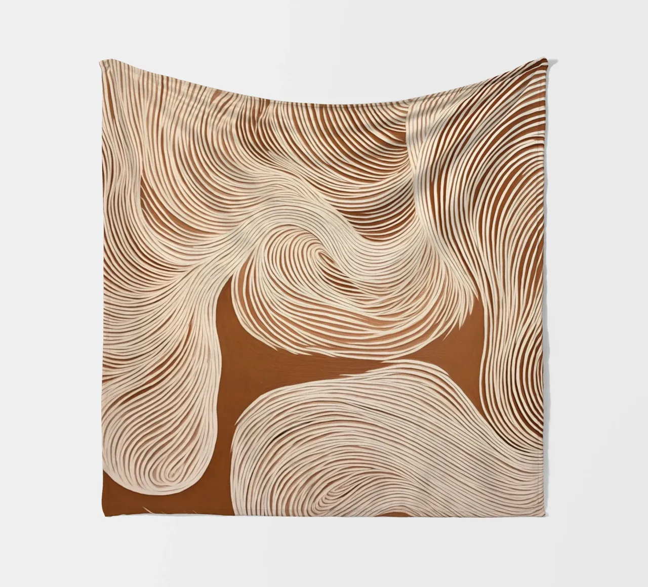 Suoni con linee ondulate coperta in pile da Carinaprint