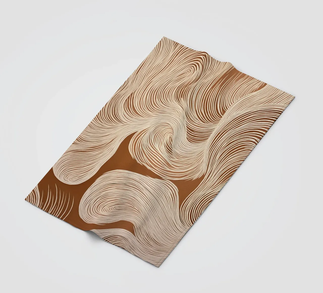 Suoni con linee ondulate coperta in pile da Carinaprint