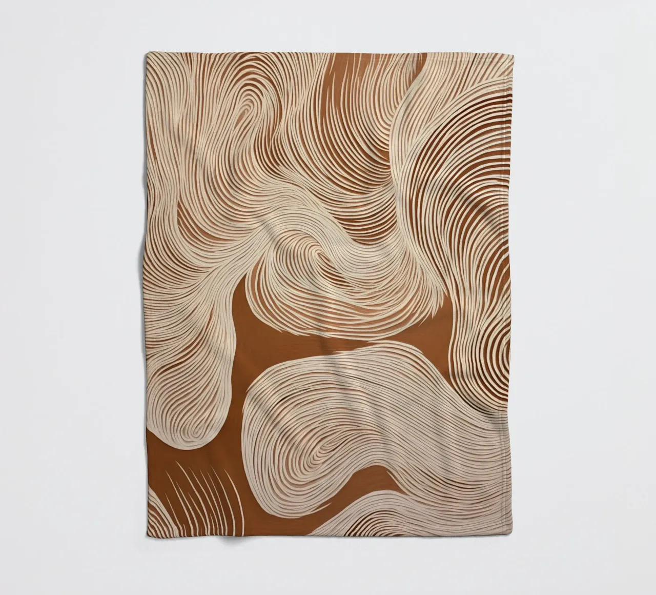 Suoni con linee ondulate coperta in pile da Carinaprint