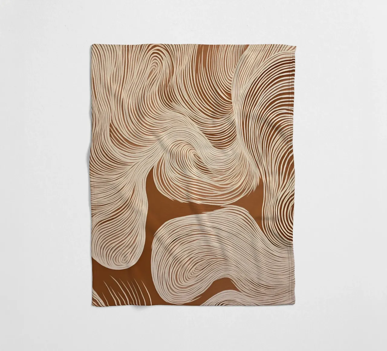 Suoni con linee ondulate coperta in pile da Carinaprint