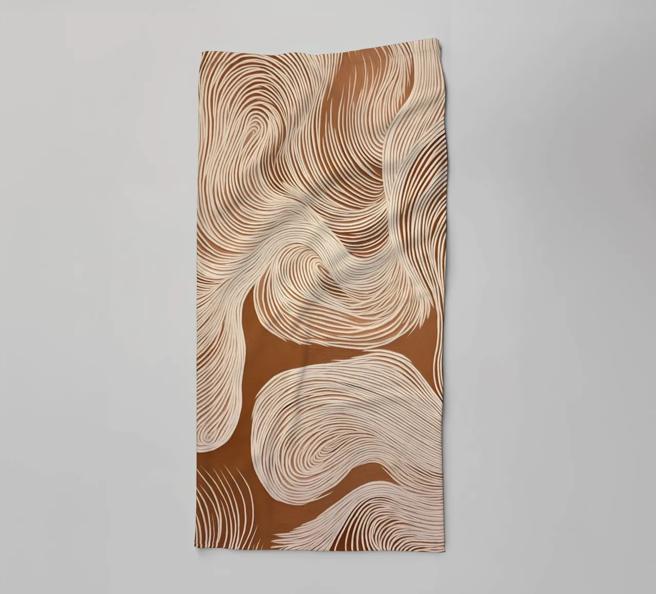 Suoni con linee ondulate asciugamano da bagno da Carinaprint