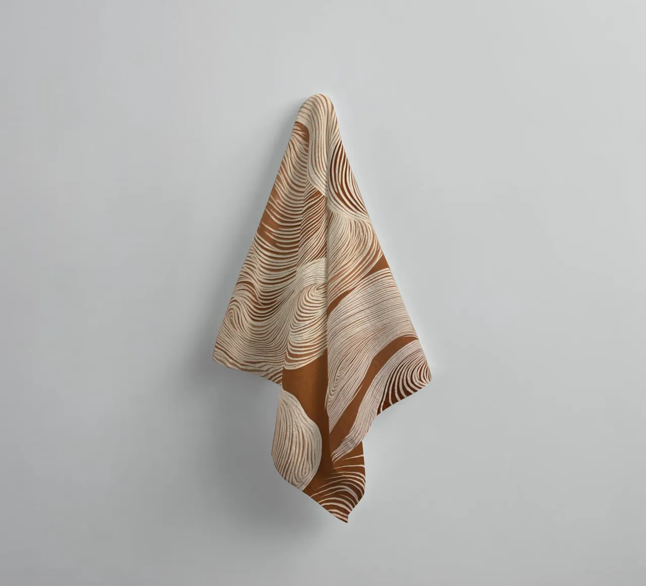 Geluiden met golvende lijnen badhanddoek van Carinaprint