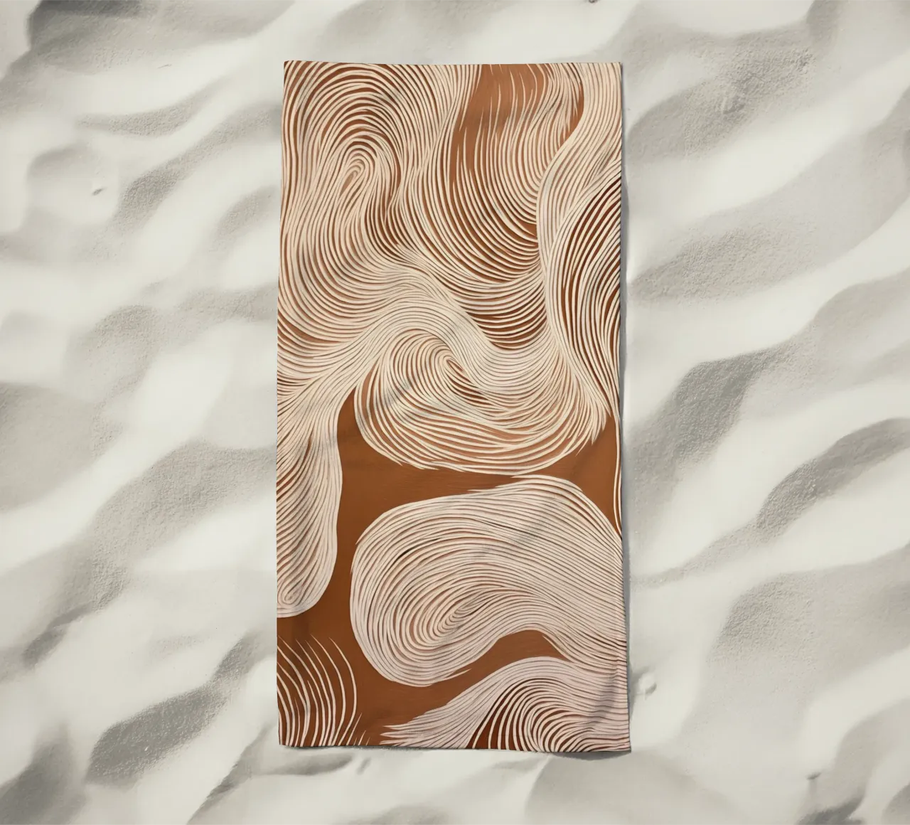 Suoni con linee ondulate telo mare da Carinaprint