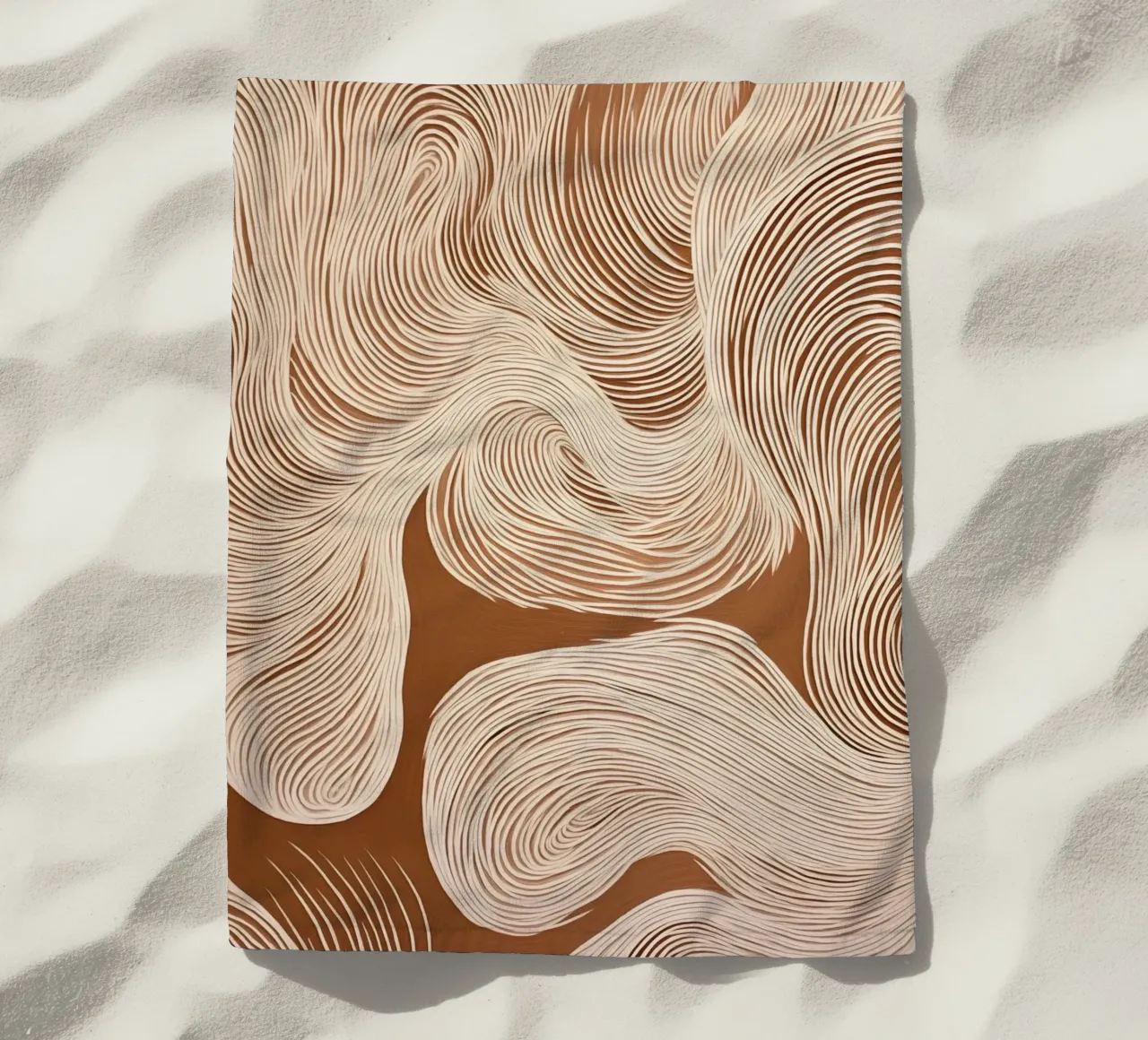 Suoni con linee ondulate telo mare da Carinaprint