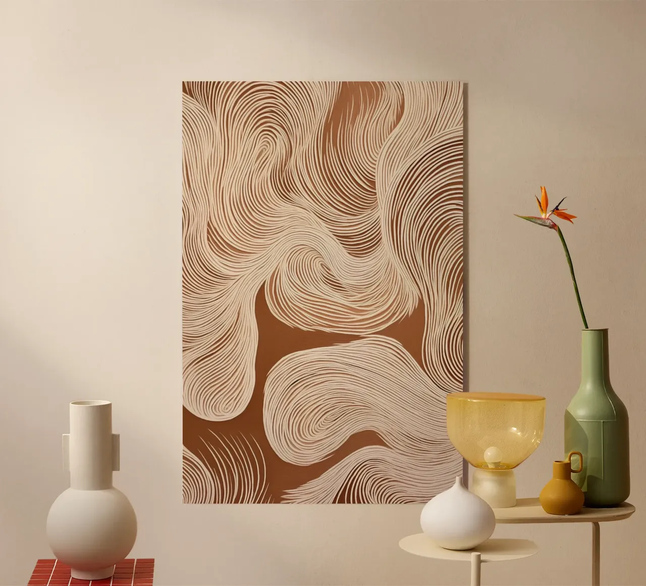 Suoni con linee ondulate plexiglass da Carinaprint