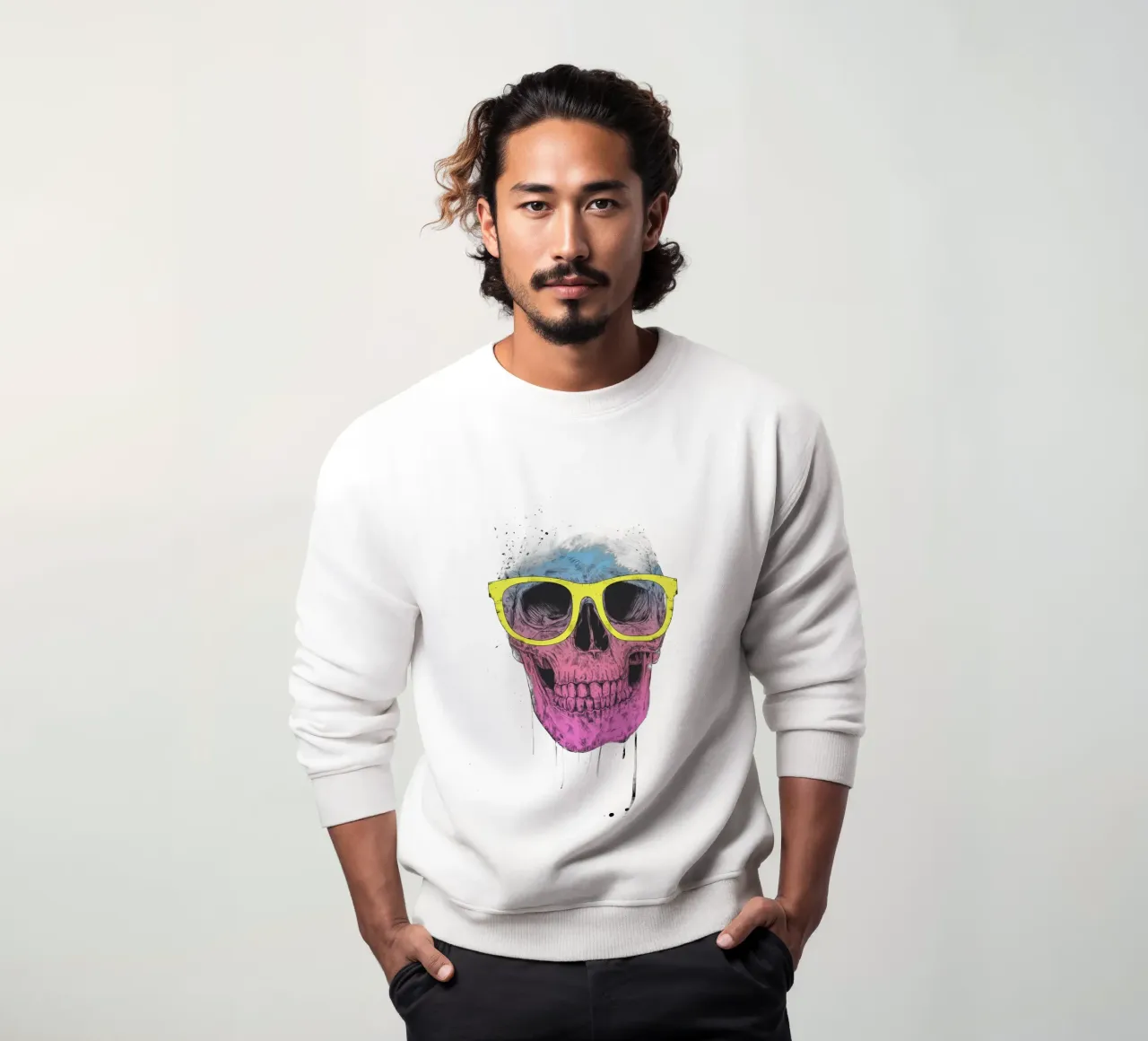 Pop Art Skull felpa da Balazs Solti