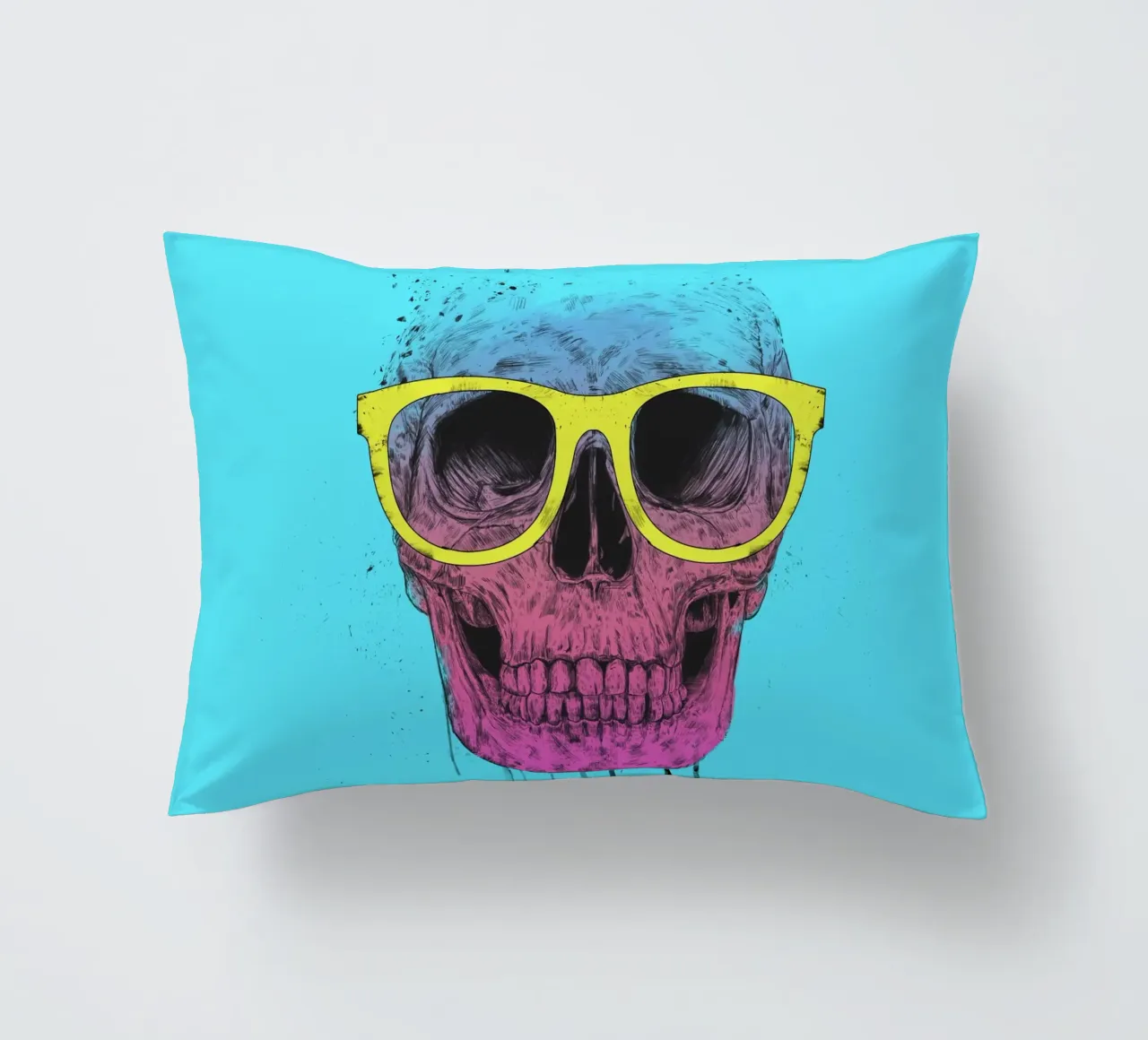 Pop Art Skull cuscino da Balazs Solti