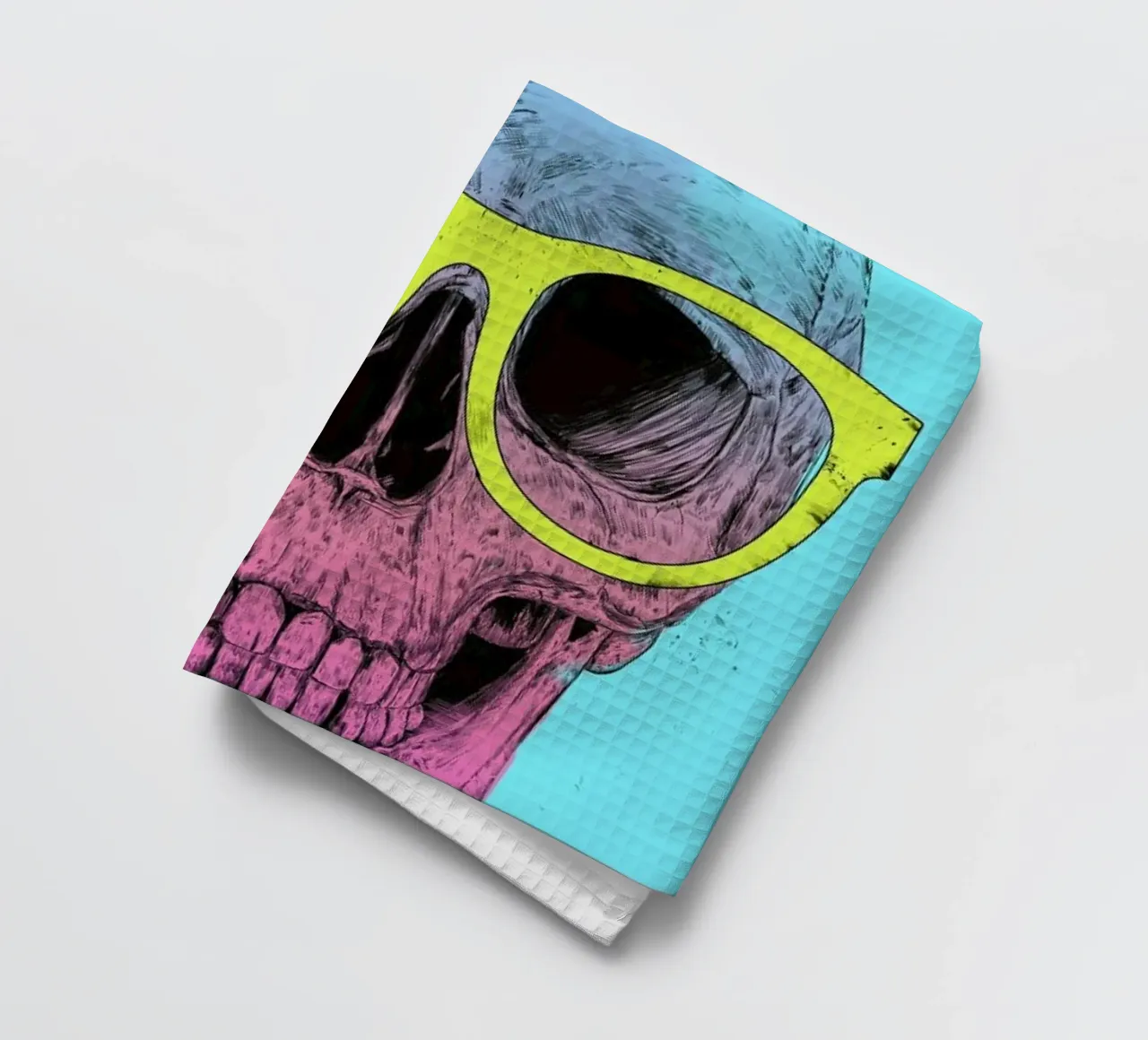 Pop Art Skull canovaccio da cucina da Balazs Solti