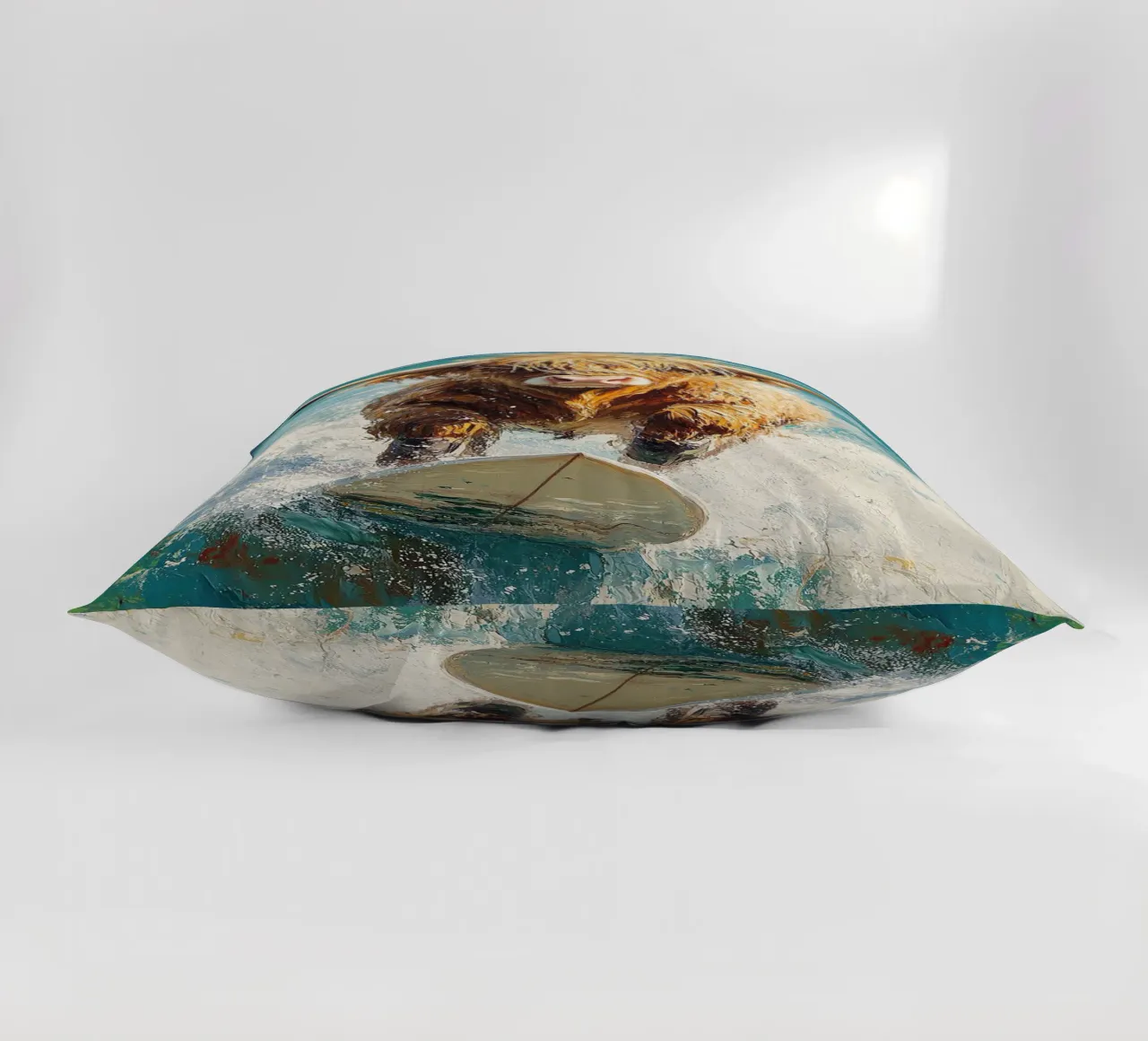 Mucca delle Highlands cuscino da Nikis Art Studio