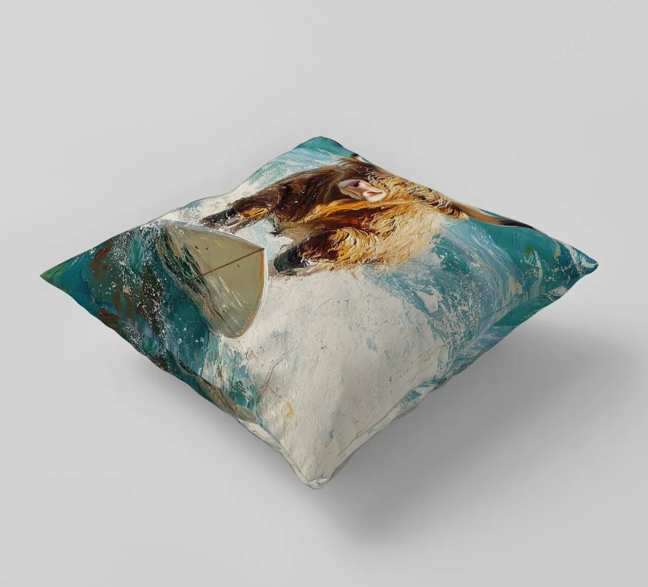 Mucca delle Highlands cuscino da Nikis Art Studio