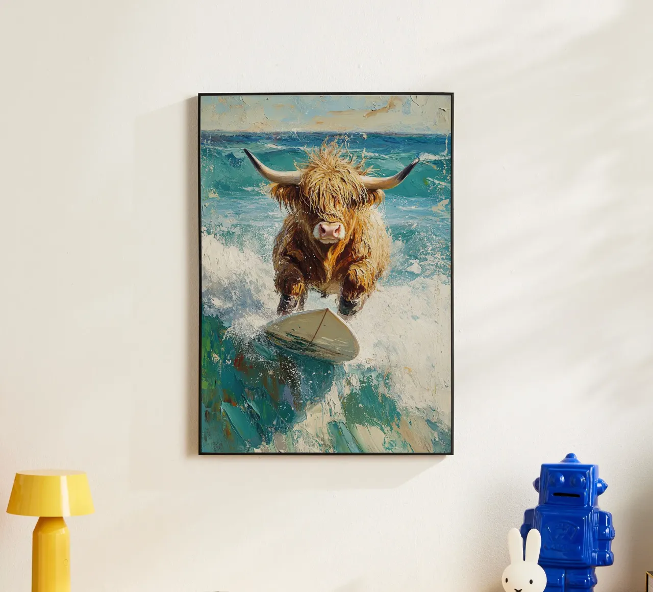 Mucca delle Highlands alluminio dibond da Nikis Art Studio