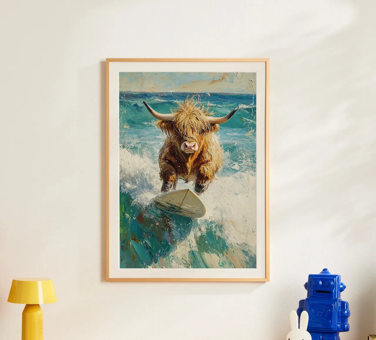 Mucca delle Highlands carta hahnemühle da Nikis Art Studio