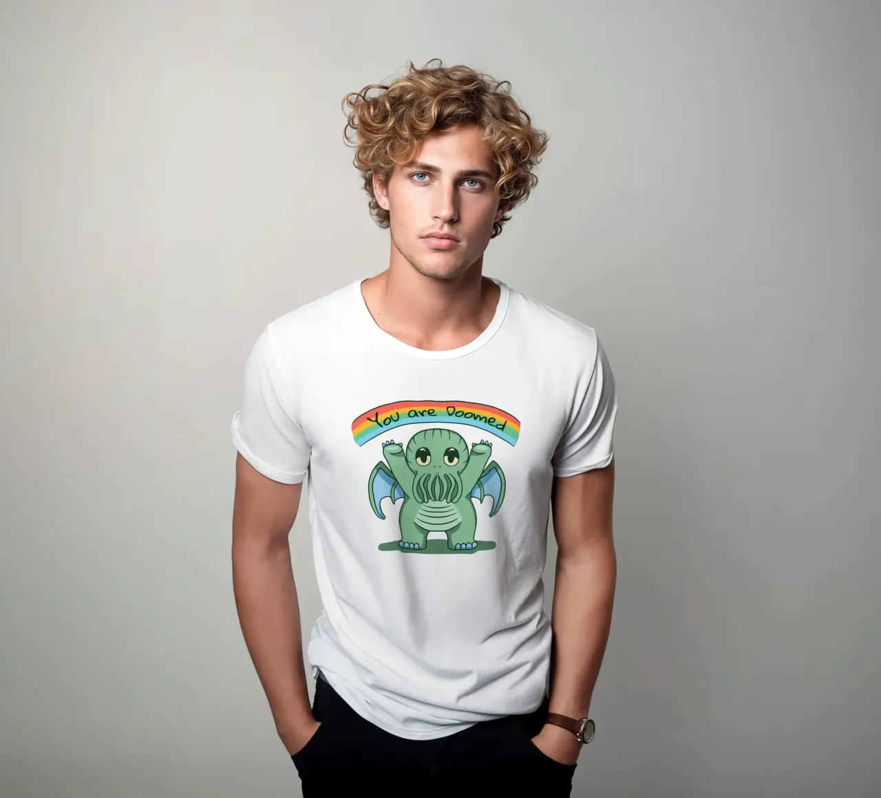 You are Doomed - Cthulhu t-shirt by Loobs
