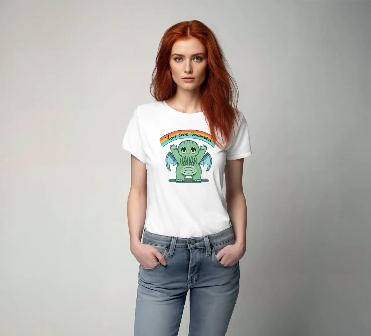 You are Doomed - Cthulhu t-shirt by Loobs