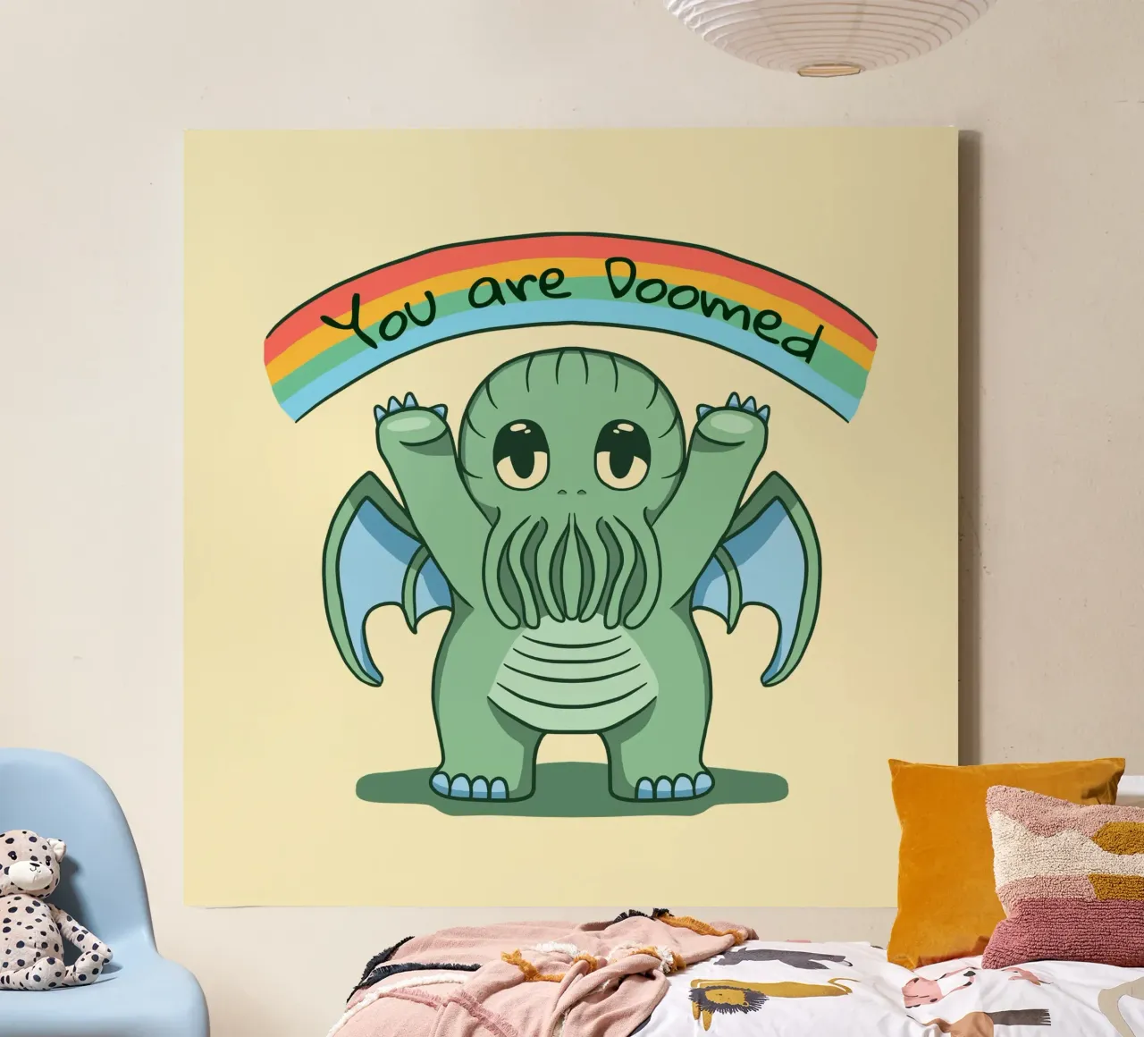 You are Doomed - Cthulhu canvas by Loobs