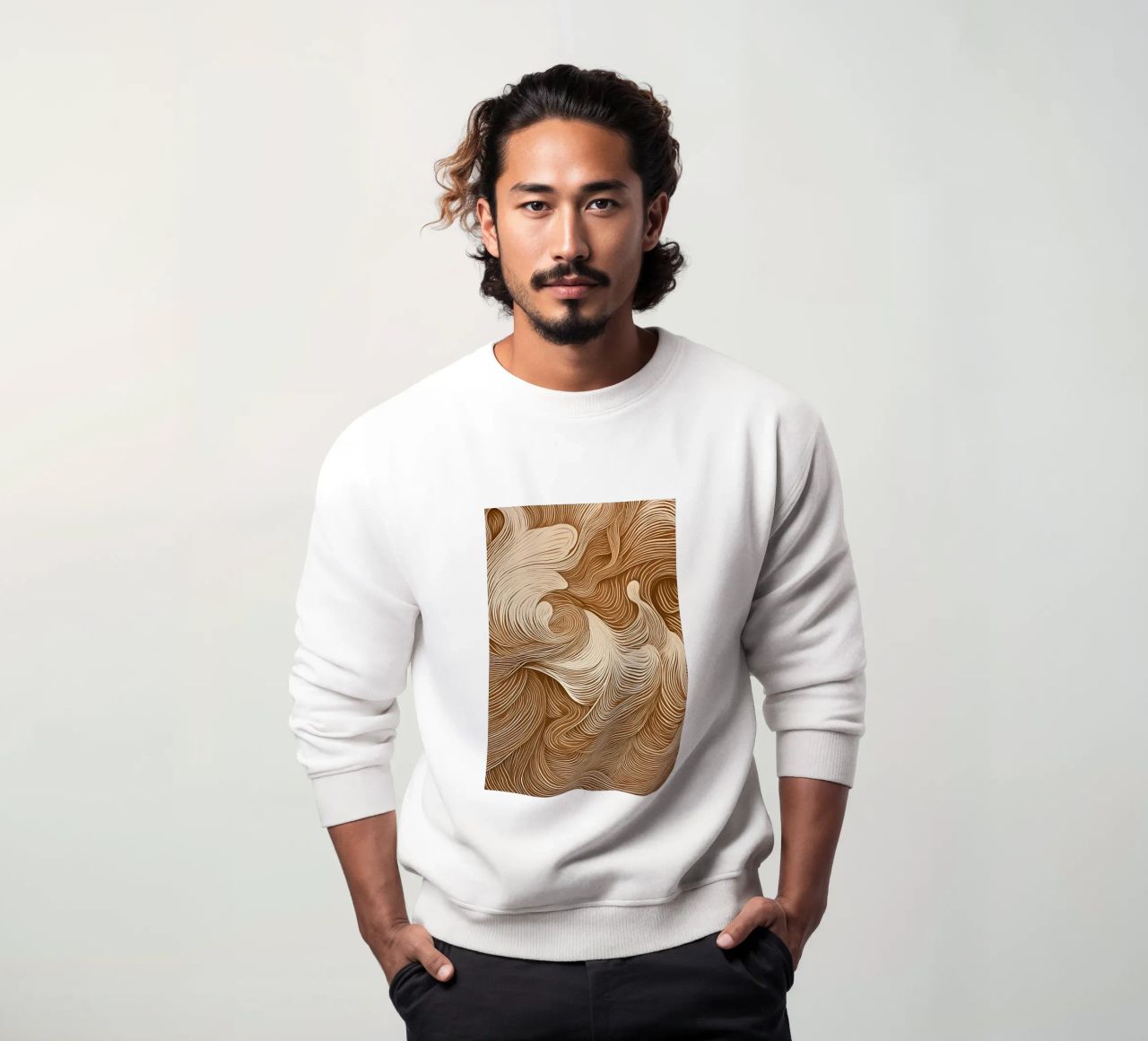 Calmar la dinámica abstracta sudadera de Carinaprint