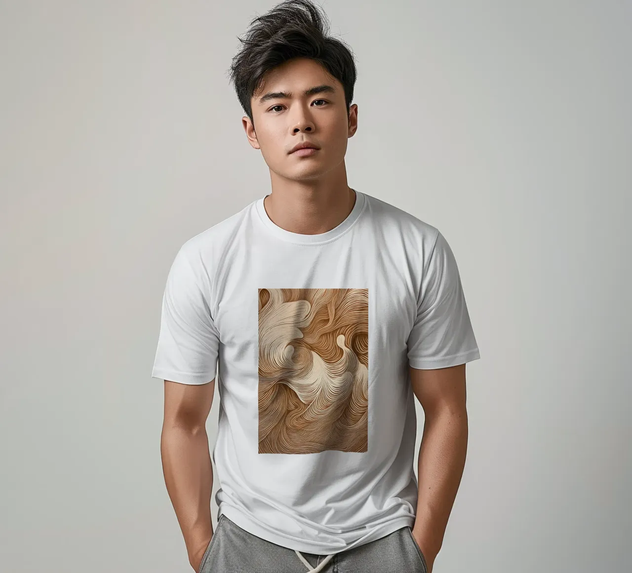 Kalmerende abstracte dynamiek t-shirt van Carinaprint