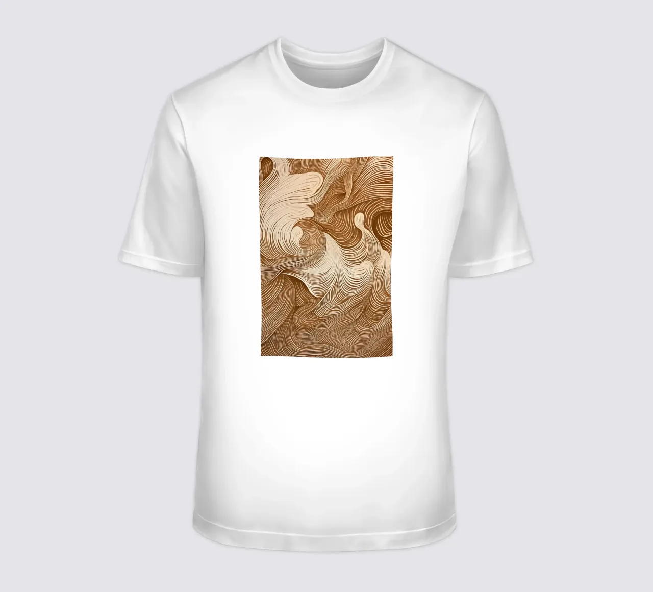 Calming abstract dynamics t-shirt by Carinaprint