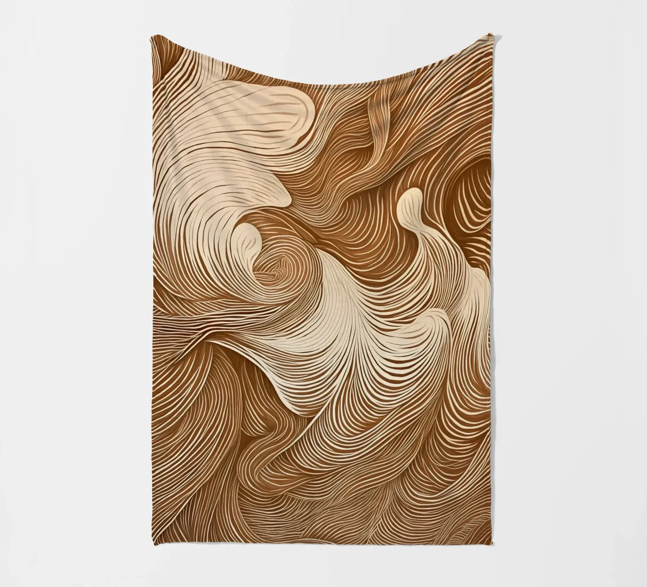 Calming abstract dynamics fleece blanket by Carinaprint