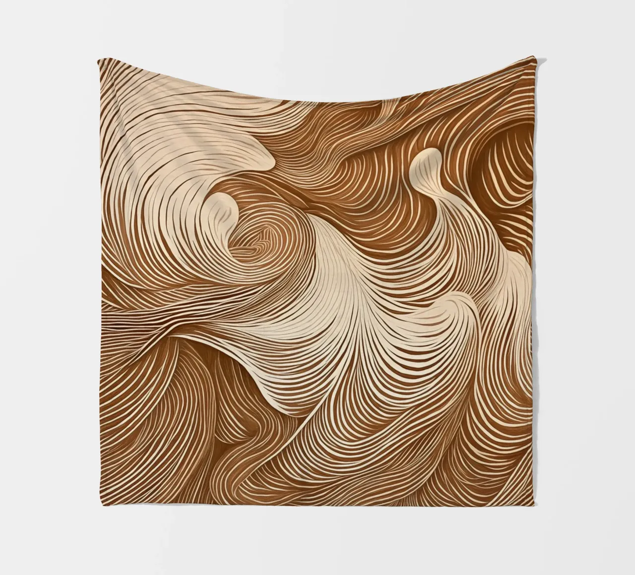 Calming abstract dynamics fleece blanket by Carinaprint