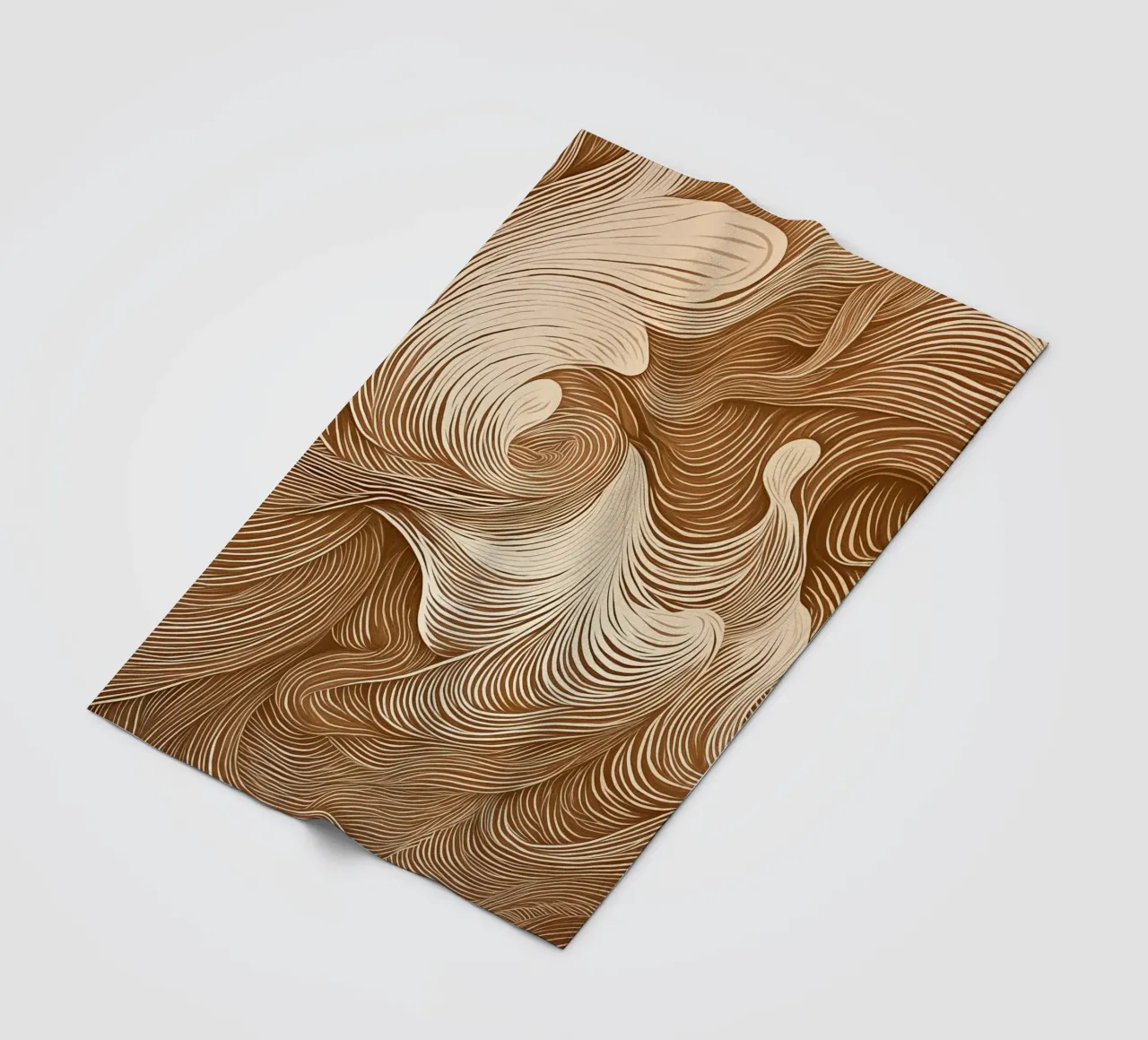 Calming abstract dynamics fleece blanket by Carinaprint