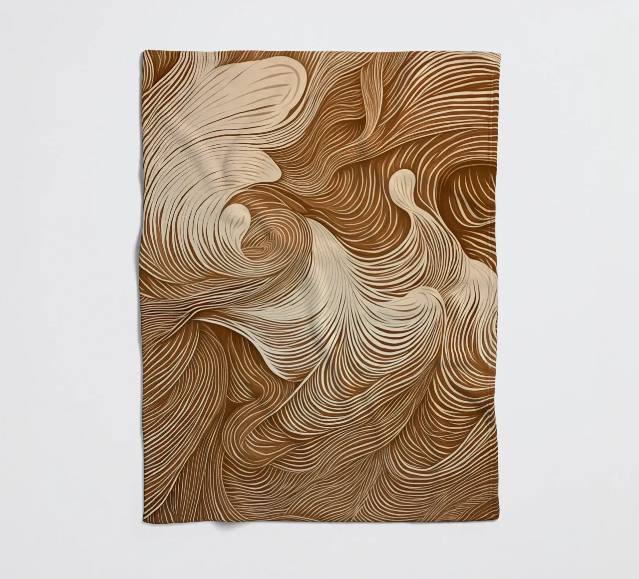 Calming abstract dynamics fleece blanket by Carinaprint