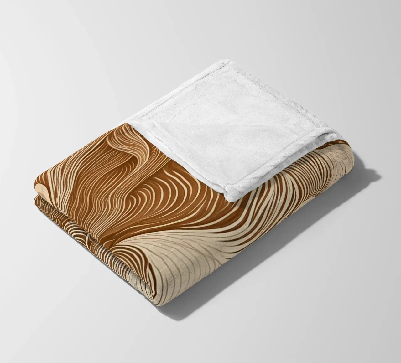 Calming abstract dynamics fleece blanket by Carinaprint