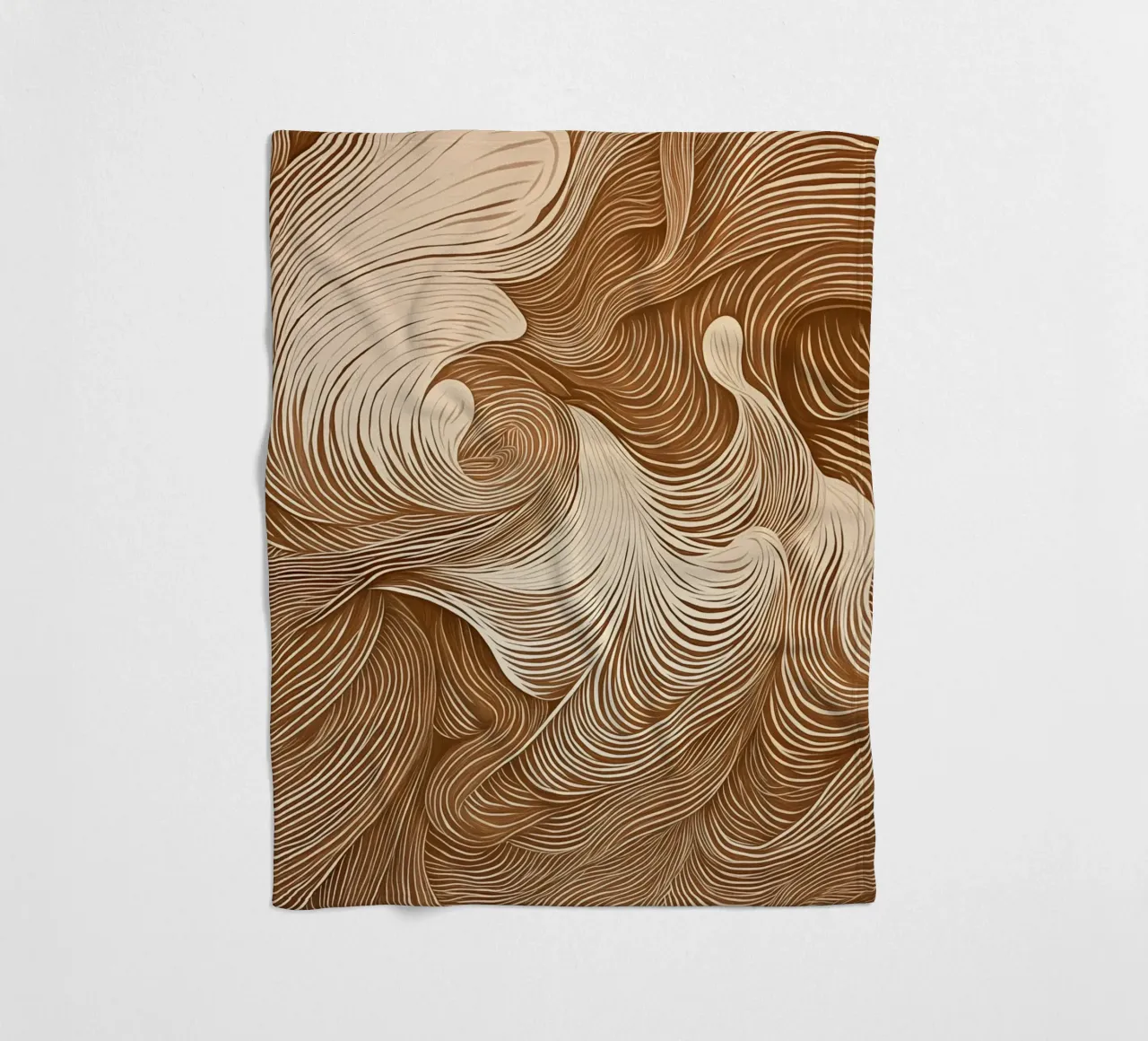 Calming abstract dynamics fleece blanket by Carinaprint