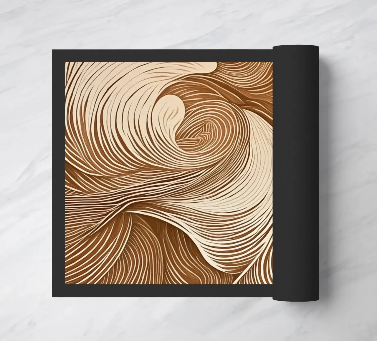 Calming abstract dynamics doormat by Carinaprint