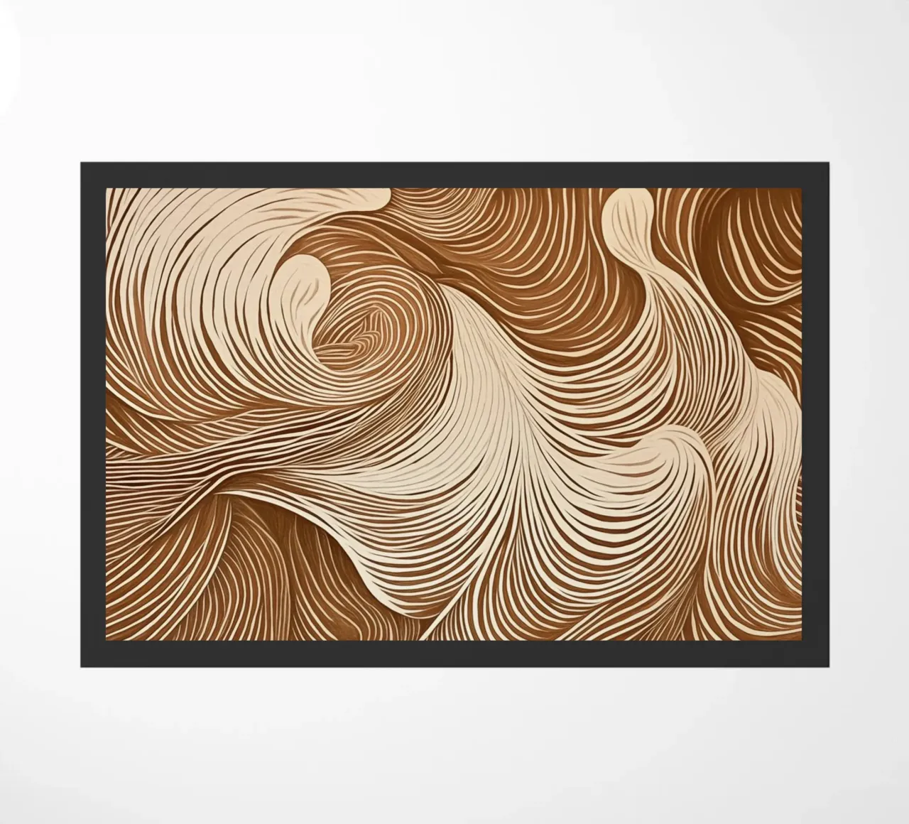 Calming abstract dynamics doormat by Carinaprint