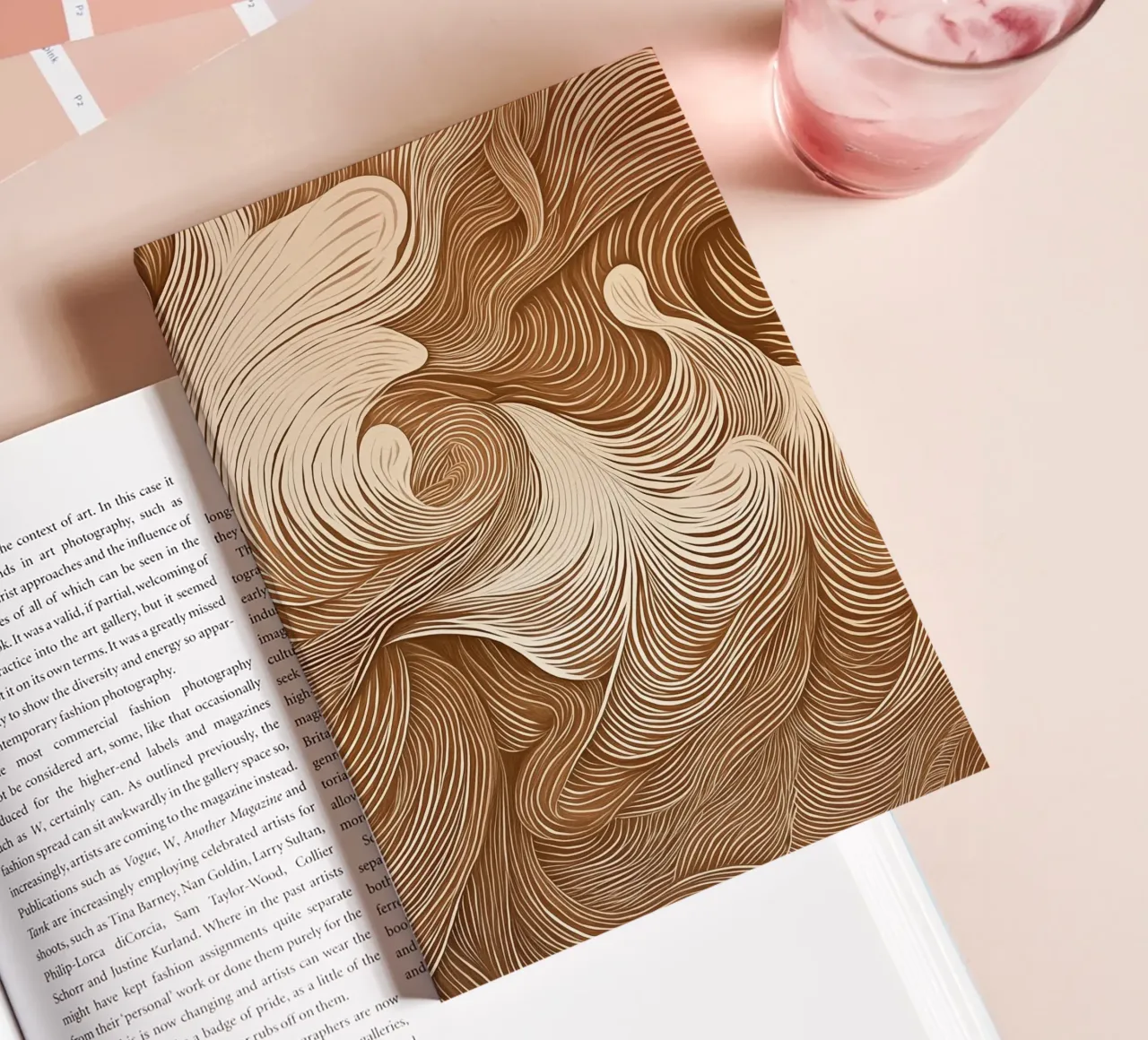 Calming abstract dynamics notebook by Carinaprint