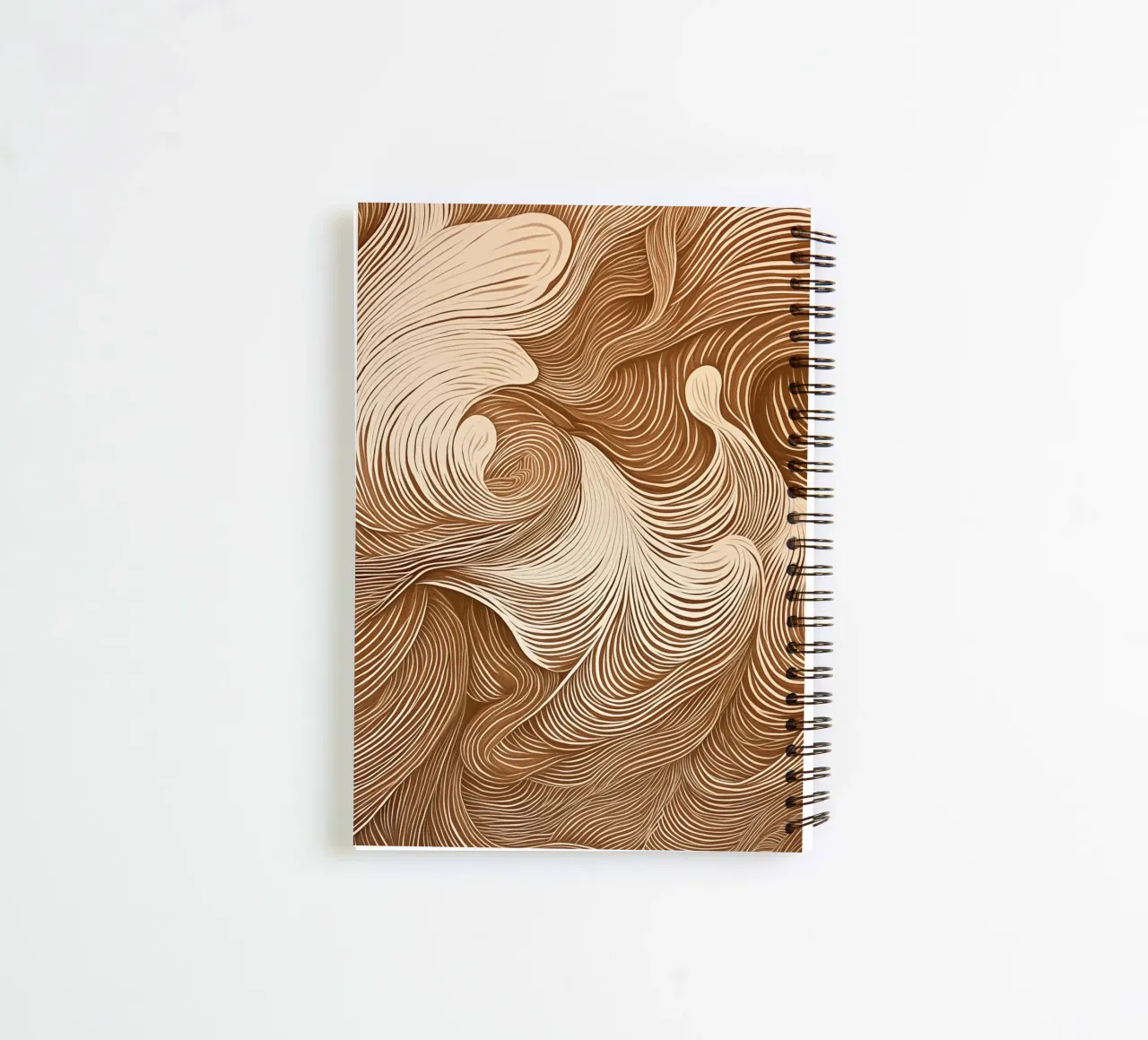 Calming abstract dynamics spiral notebook by Carinaprint