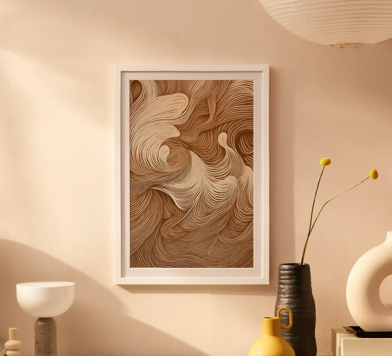 Calming abstract dynamics hahnemühle by Carinaprint