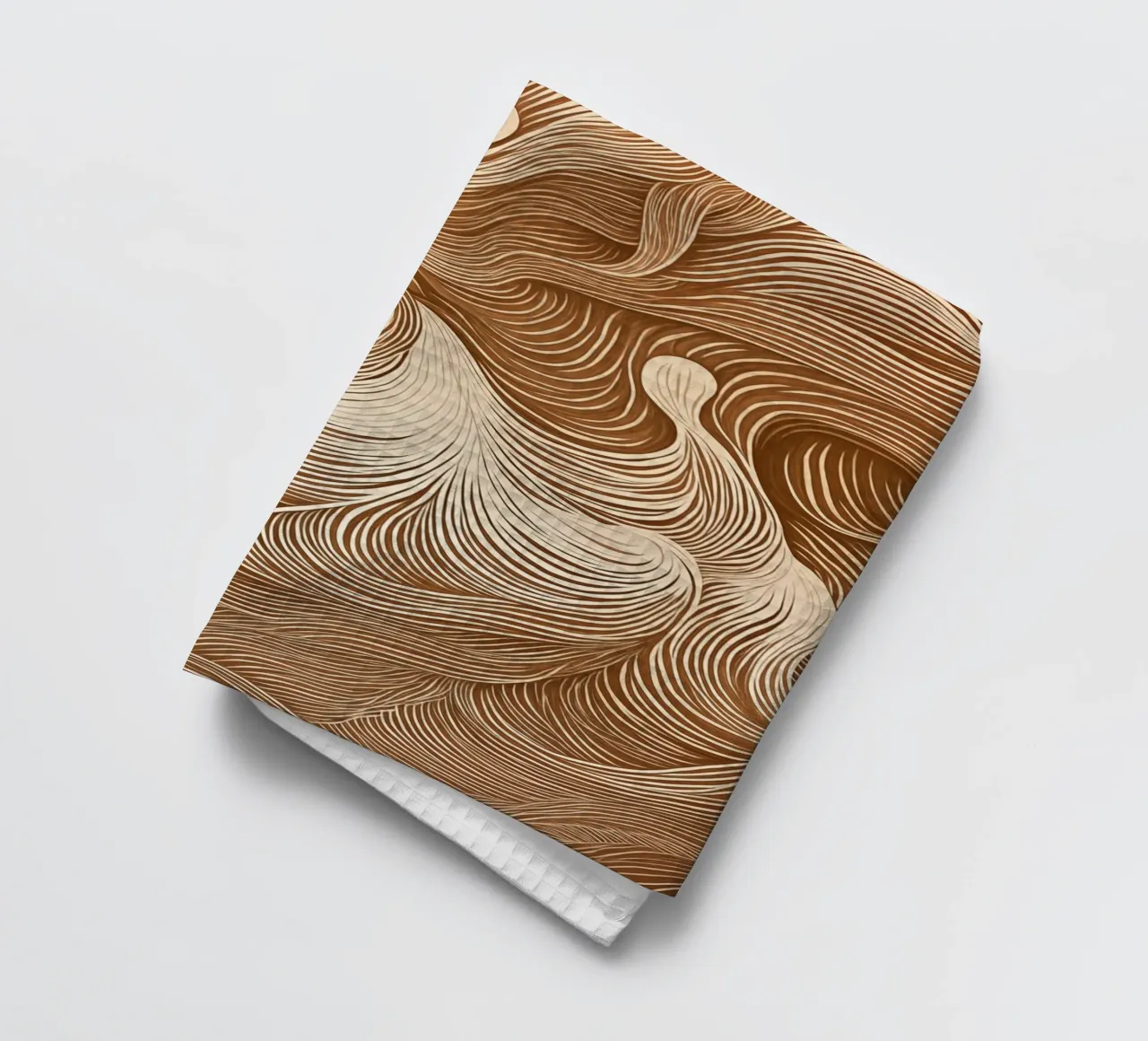 Calming abstract dynamics tea towel by Carinaprint