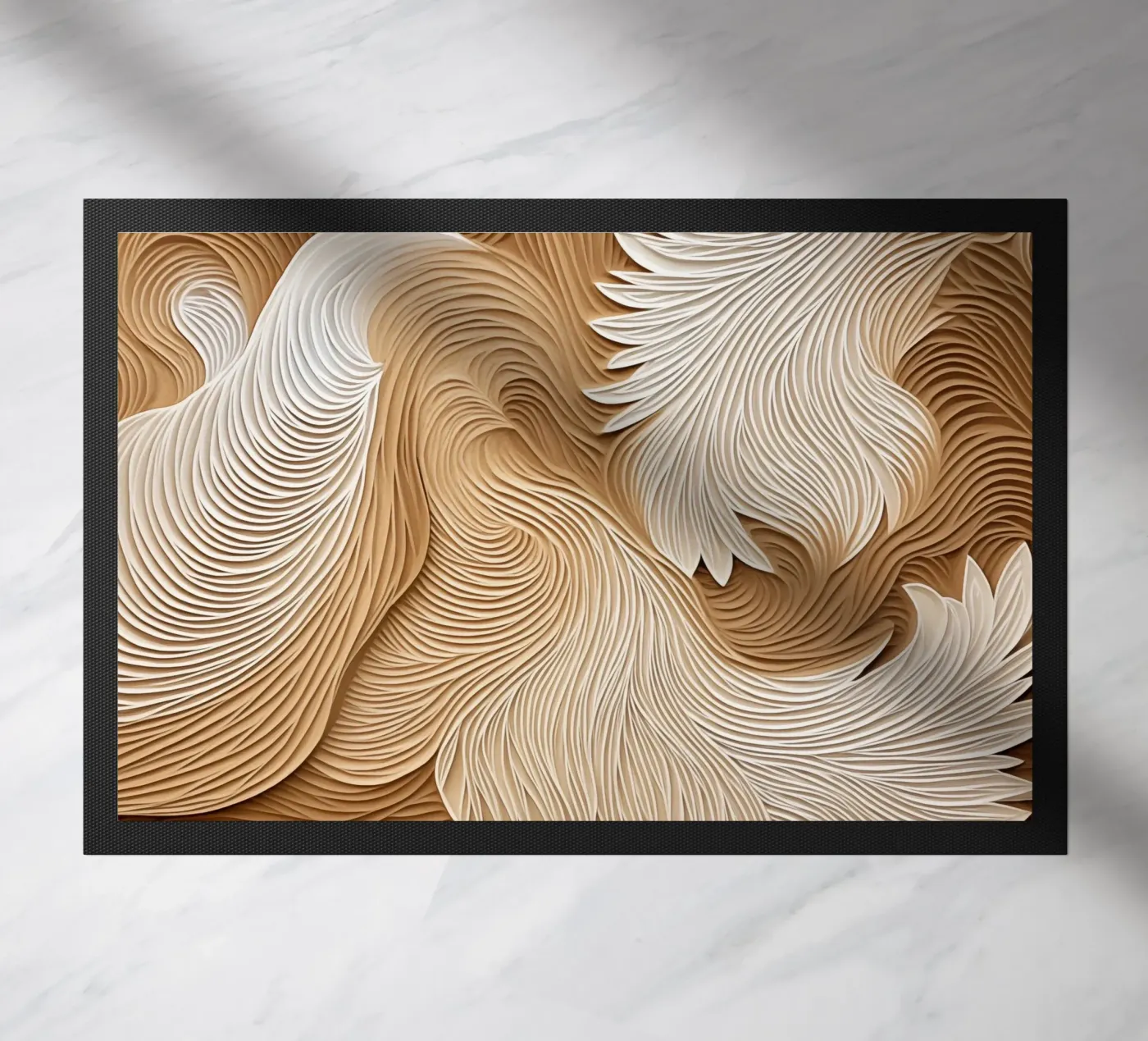 Onde lineari eleganti e fluide zerbino da Carinaprint