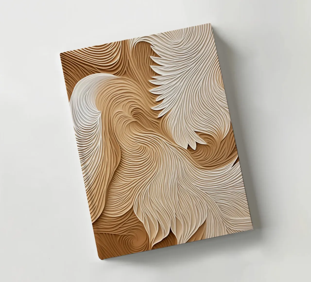Elegant flowing linear waves notebook by Carinaprint