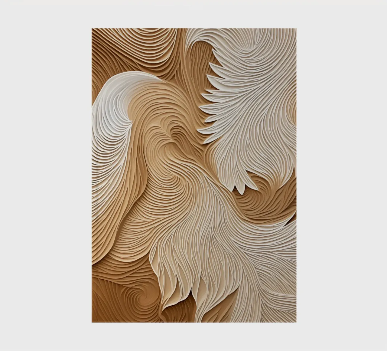 Elegant flowing linear waves notebook by Carinaprint