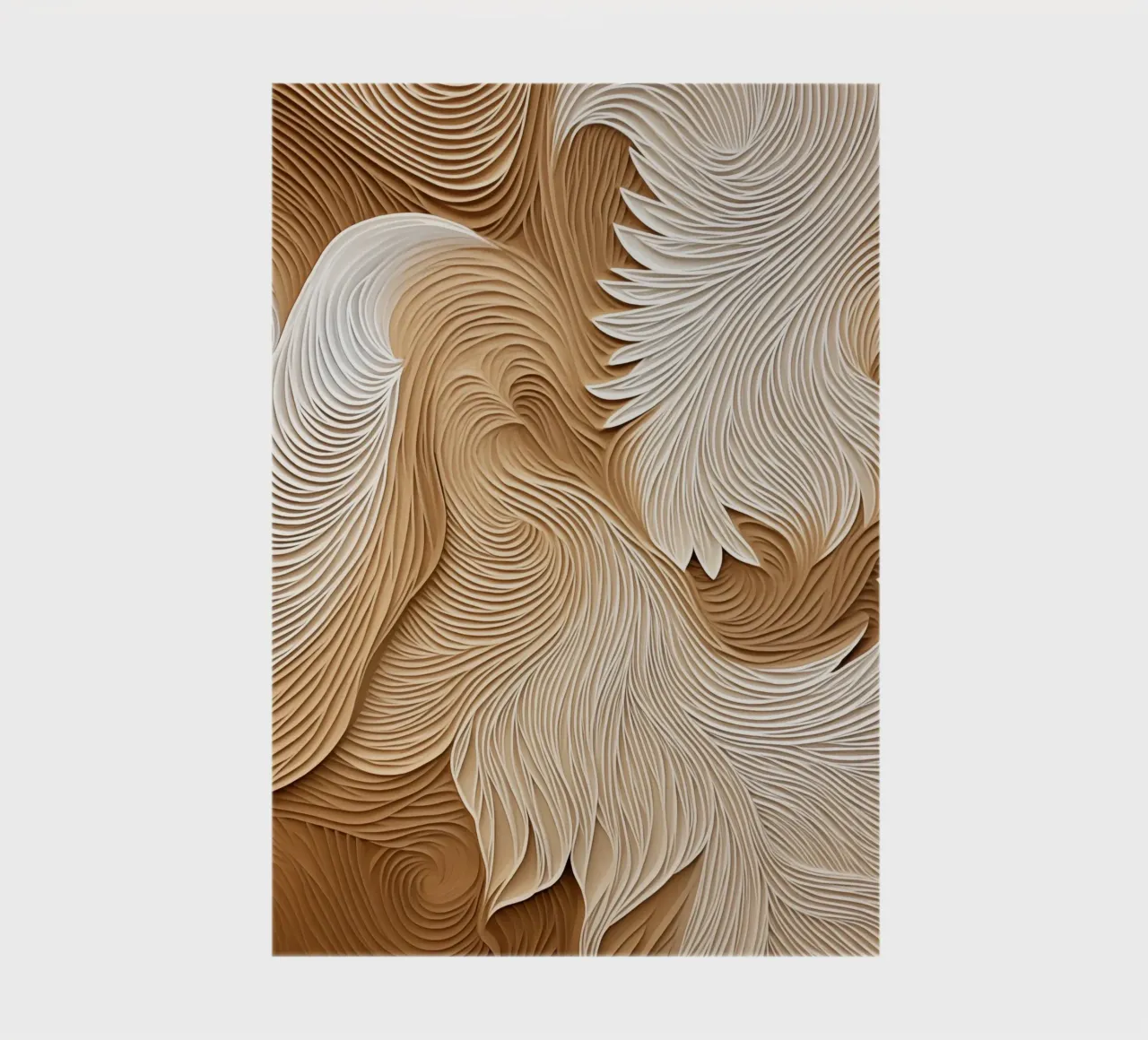Elegant flowing linear waves notebook by Carinaprint