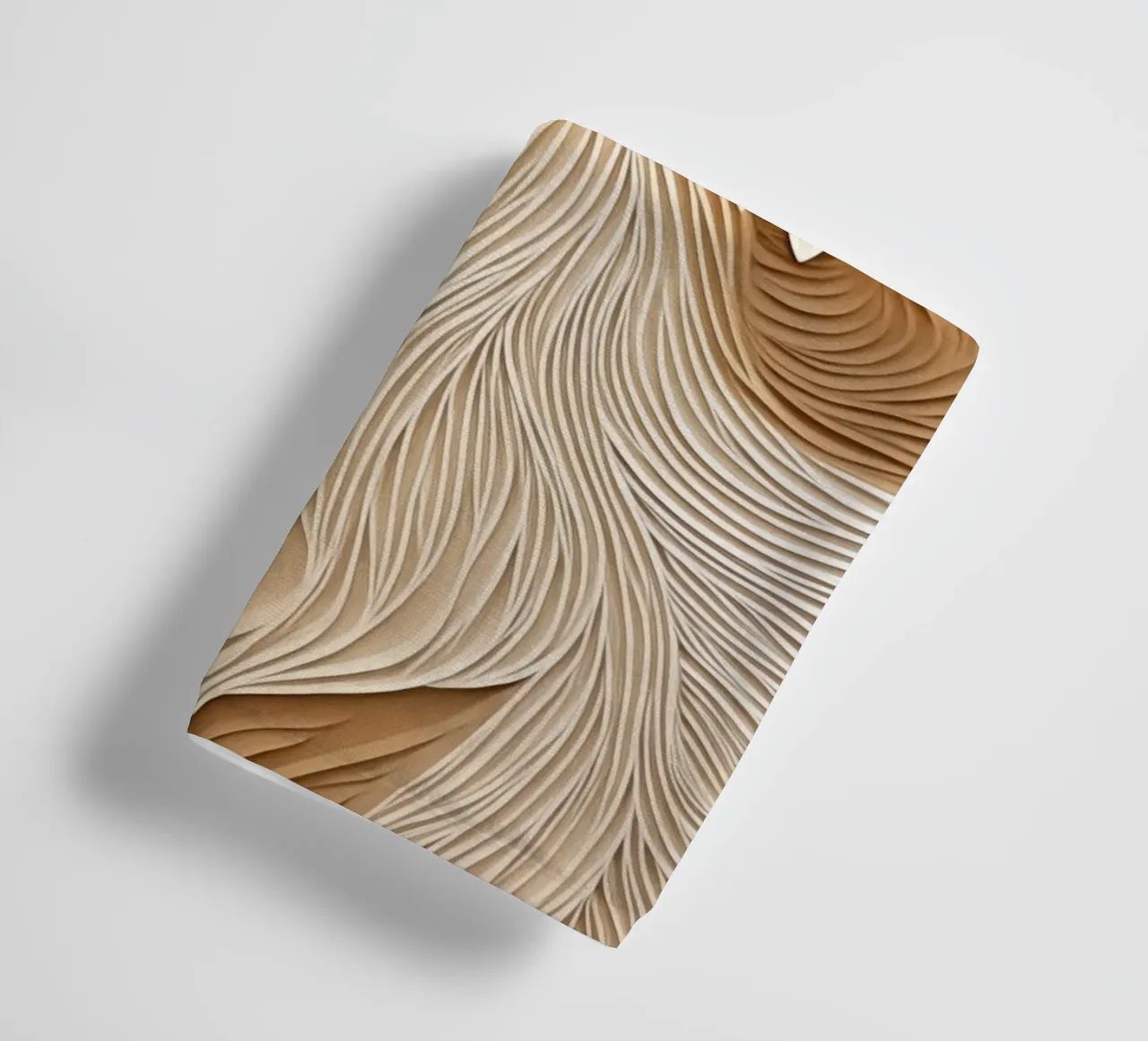 Elegant flowing linear waves towel by Carinaprint
